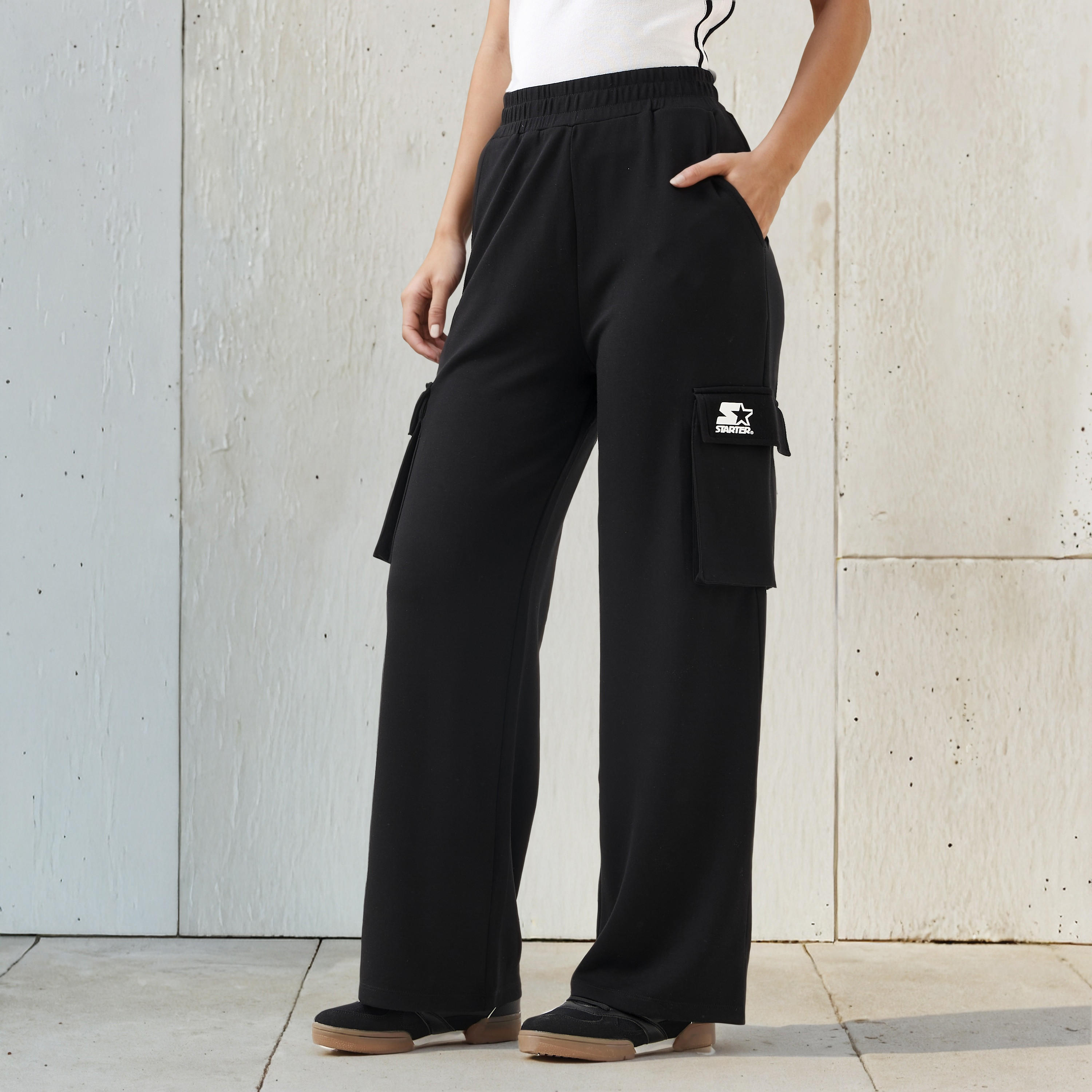 Starter Regular Fit Flexi Waist Cargo Pants-women-clothing-bottoms-joggers-image-1