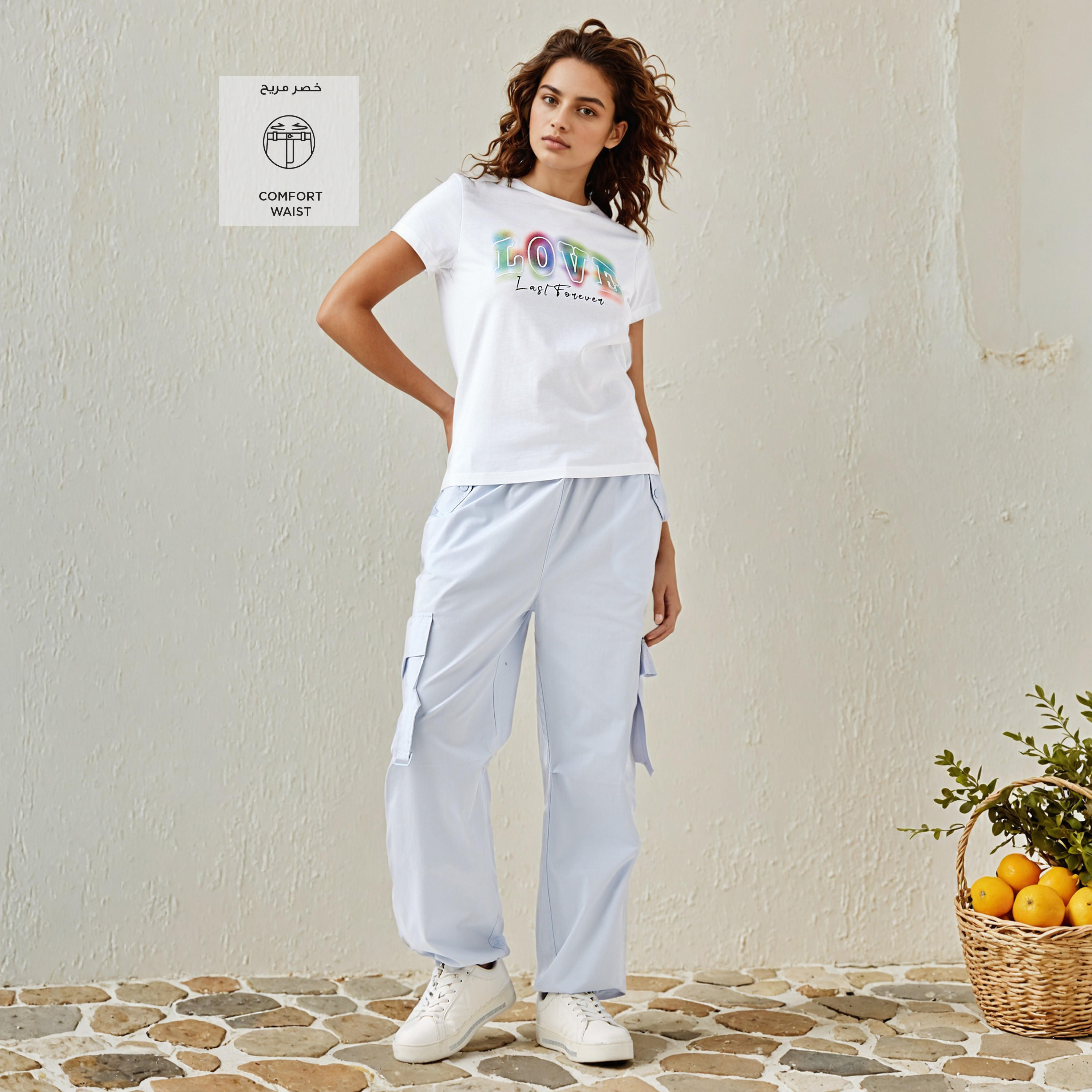 بنطلون كارجو عملي برباط إغلاق-women-clothing-bottoms-joggers-image-2