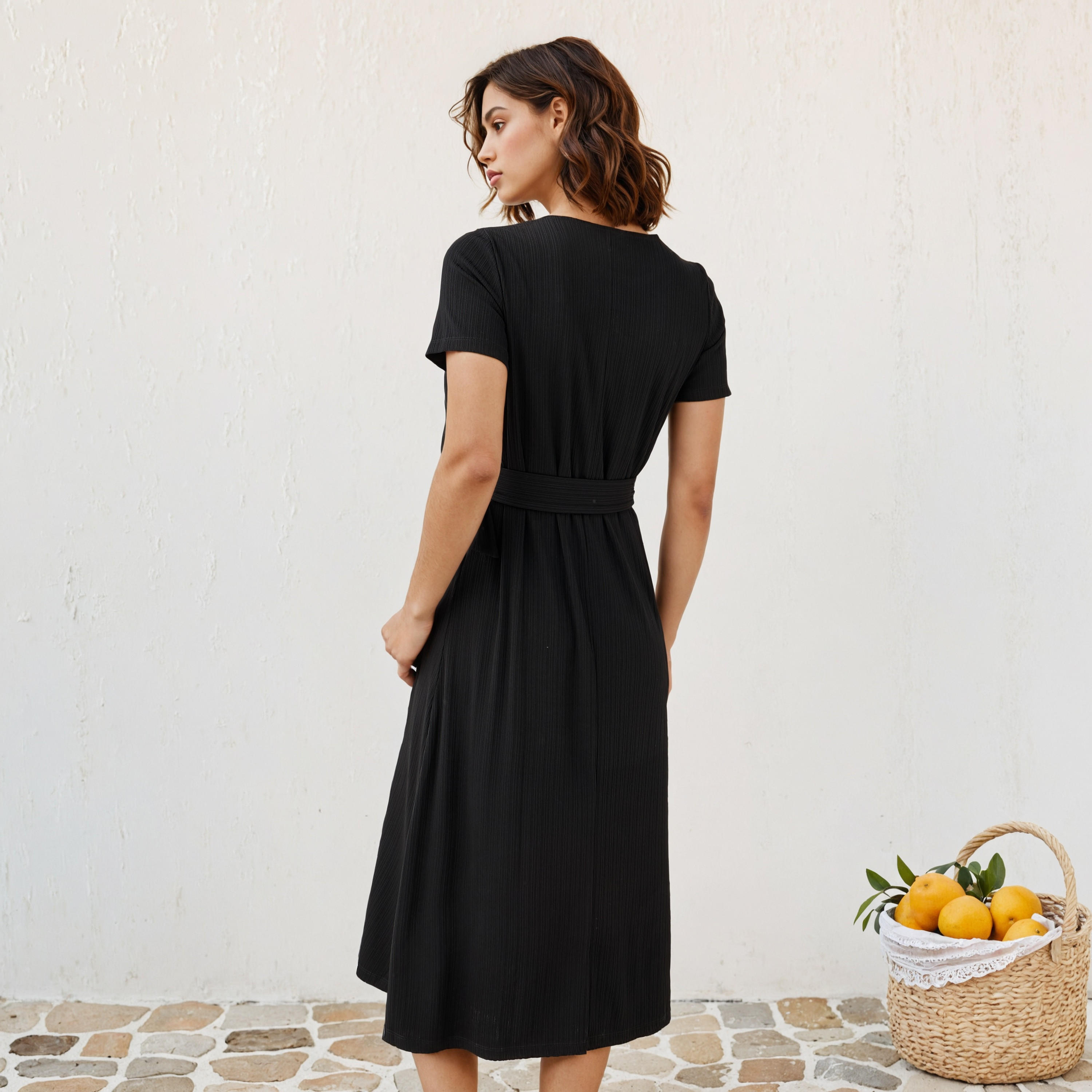 فستان ميدي مضلع بحزام قابل للفصل-women-clothing-dresses-image-3