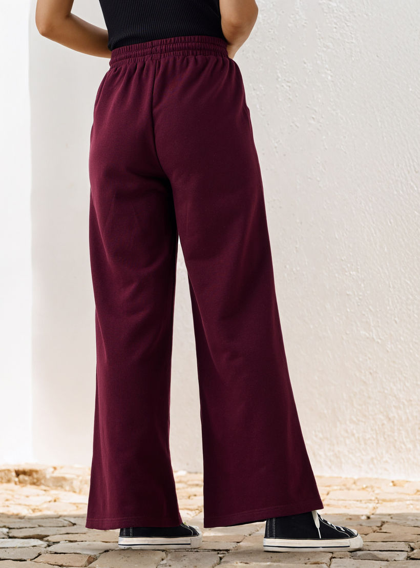 بنطلون بقصة عادية وخصر مرن وجيوب-women-clothing-bottoms-joggers-image-3