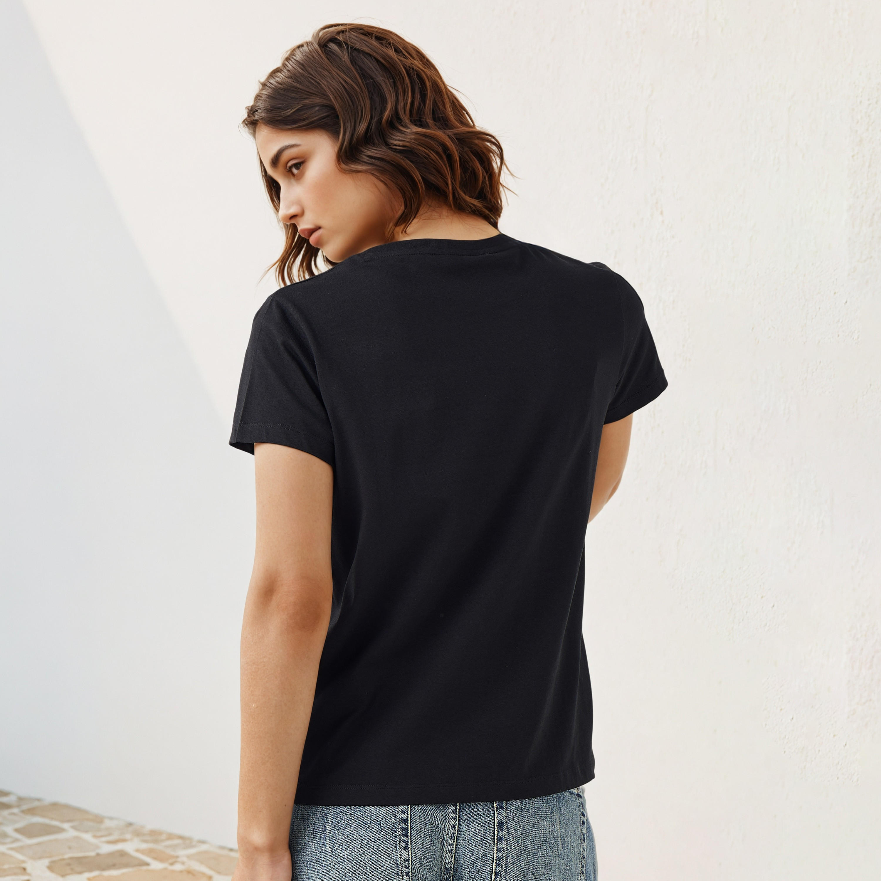Embellished Crew Neck T-shirt-women-clothing-tshirts-image-3