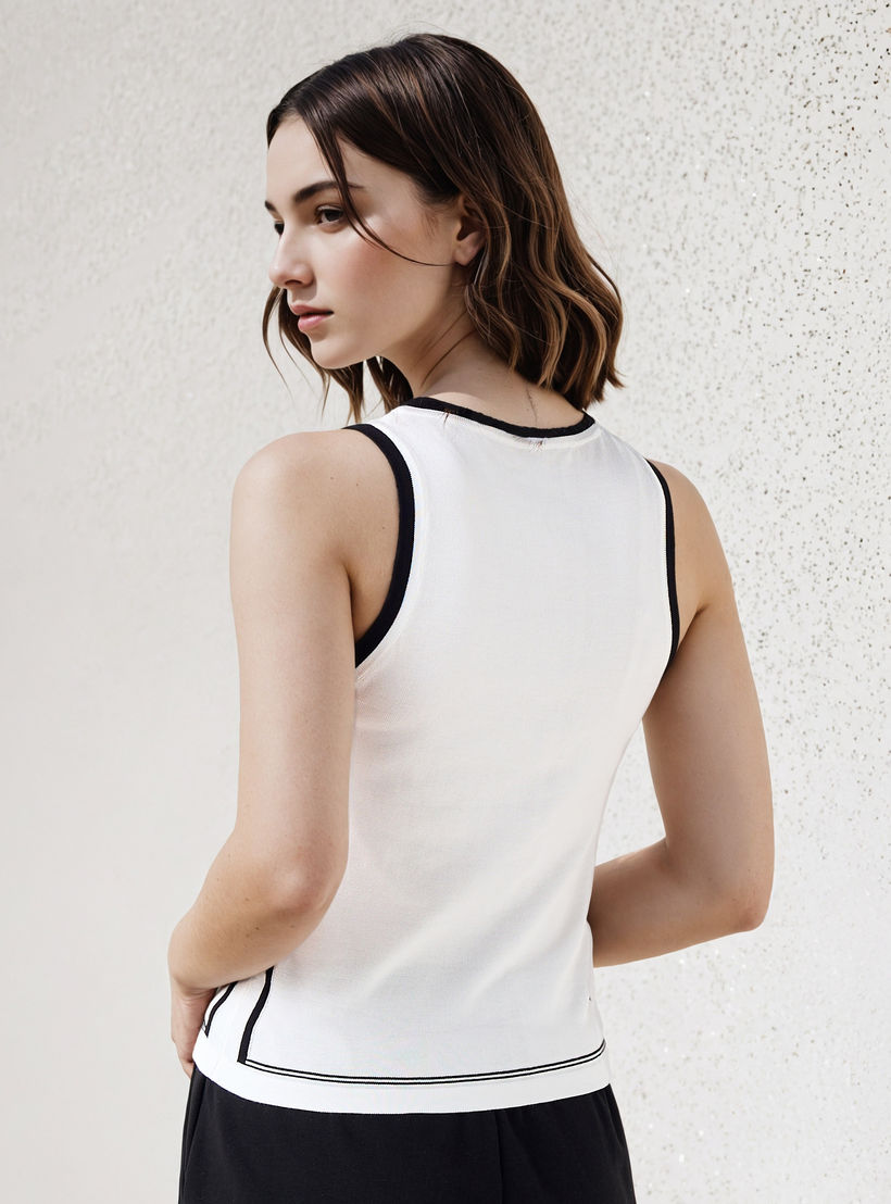 Starter Logo Embroidered Tank Top-women-clothing-tshirts-image-3