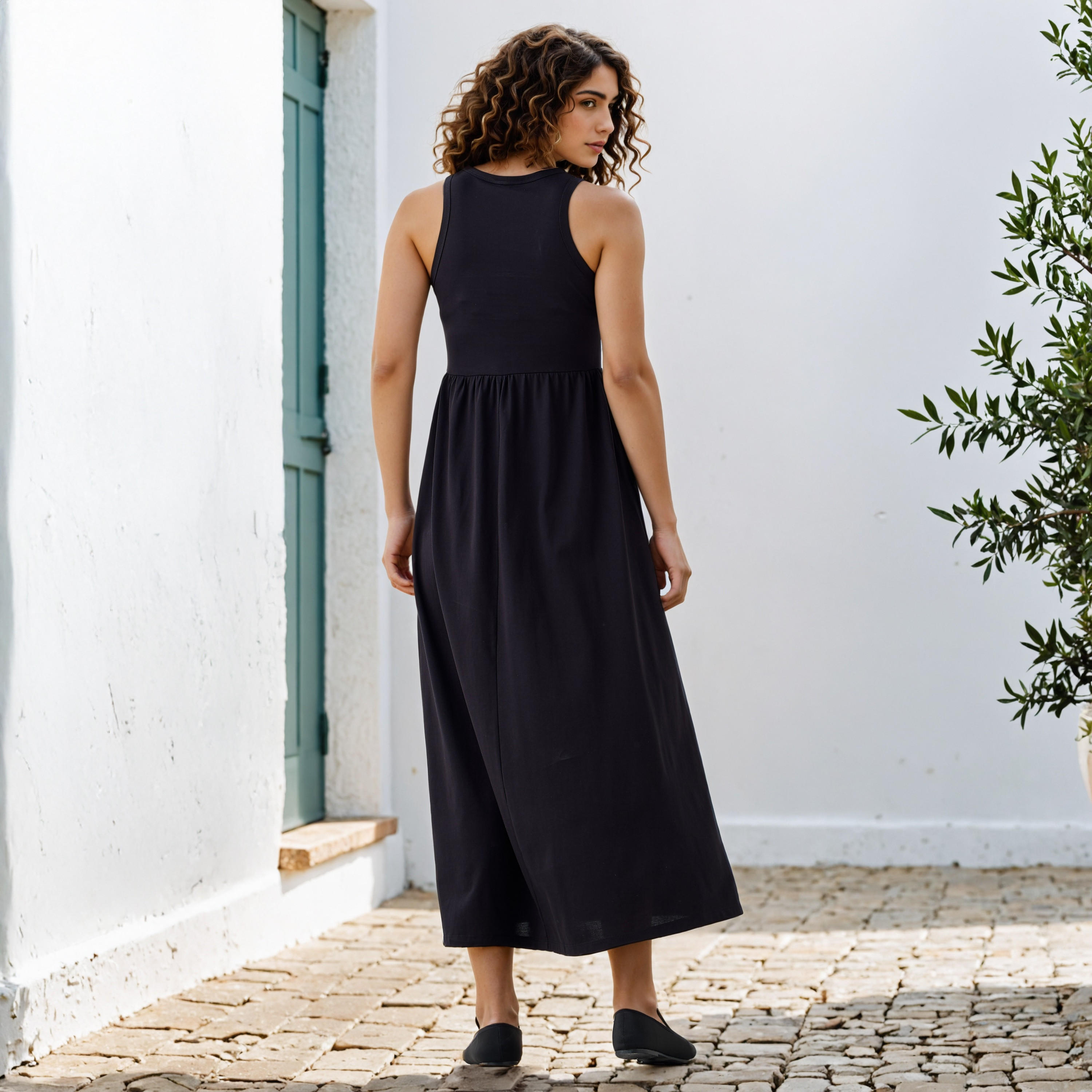 فستان إيه لاين دون أكمام-women-clothing-dresses-image-3
