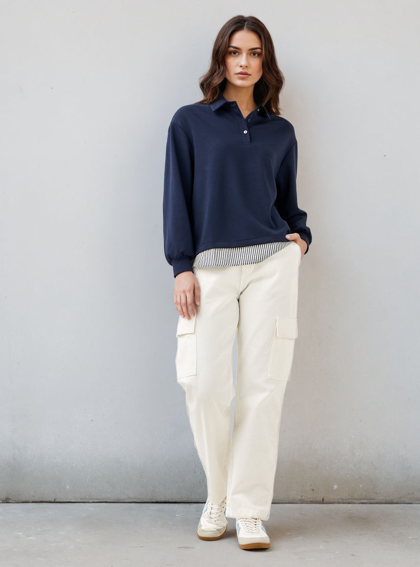 سويت شيرت نيوبرين بياقة عادية-women-winterwear-hoodiesandsweatshirts-sweatshirts-image-4