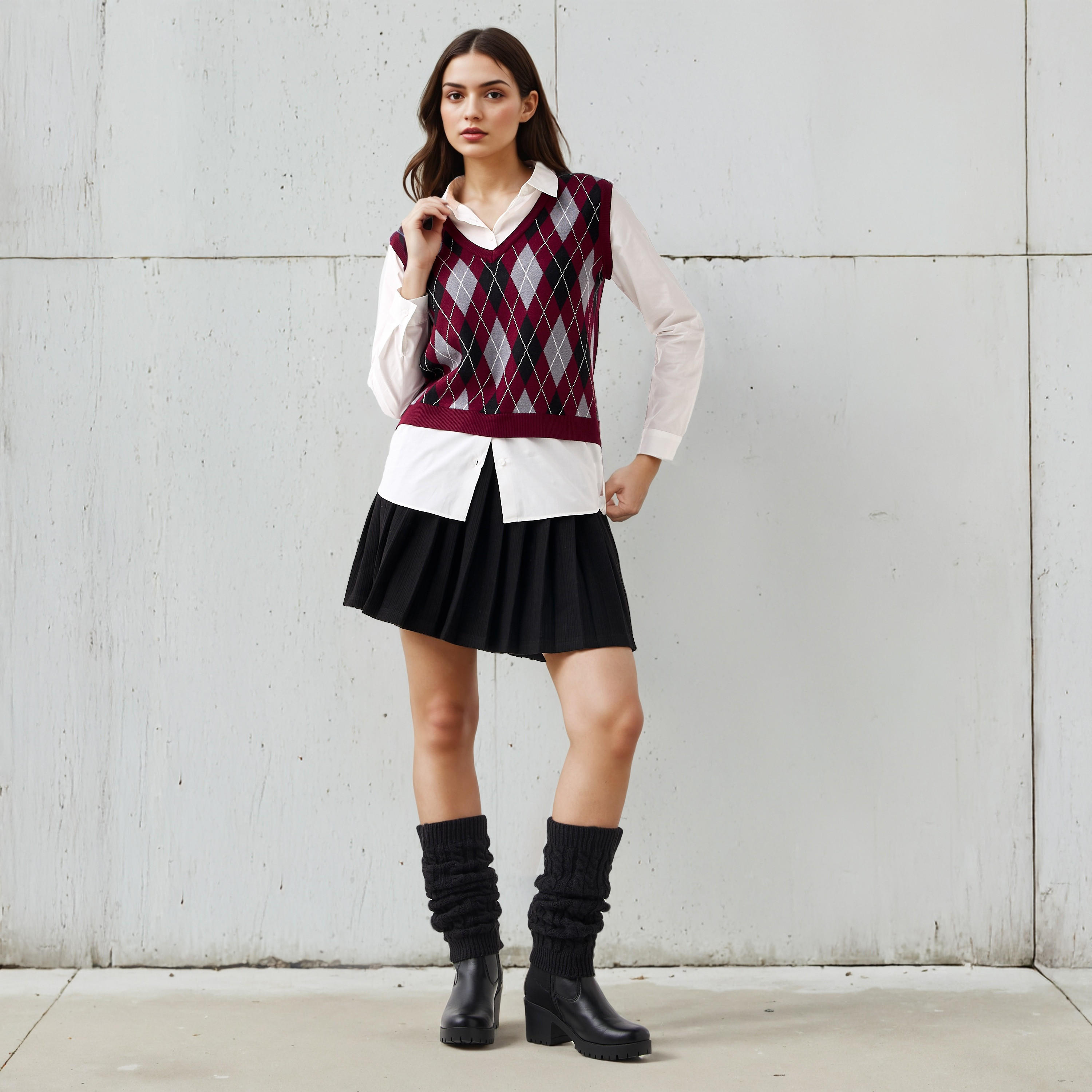 Cotton Twofer Top with Collar-women-clothing-shirtsandblouses-blouses-image-2