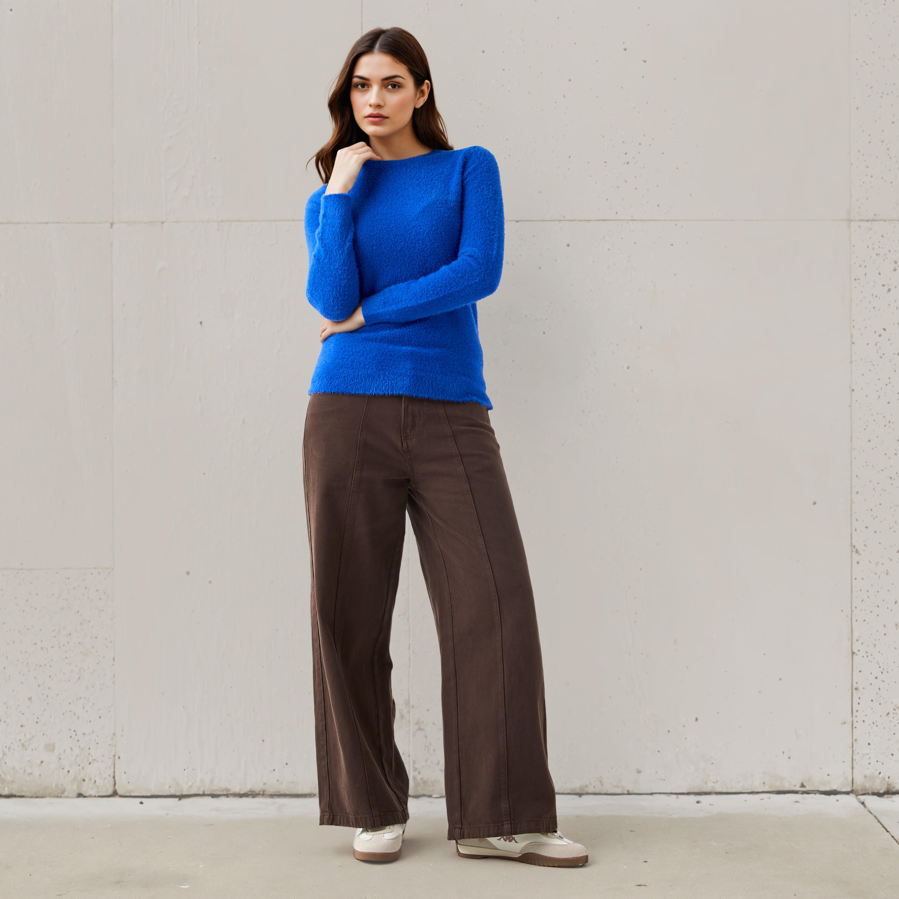 Faux Fur Crew Neck Sweater-women-clothing-cardigansandjumpers-jumpers-image-2