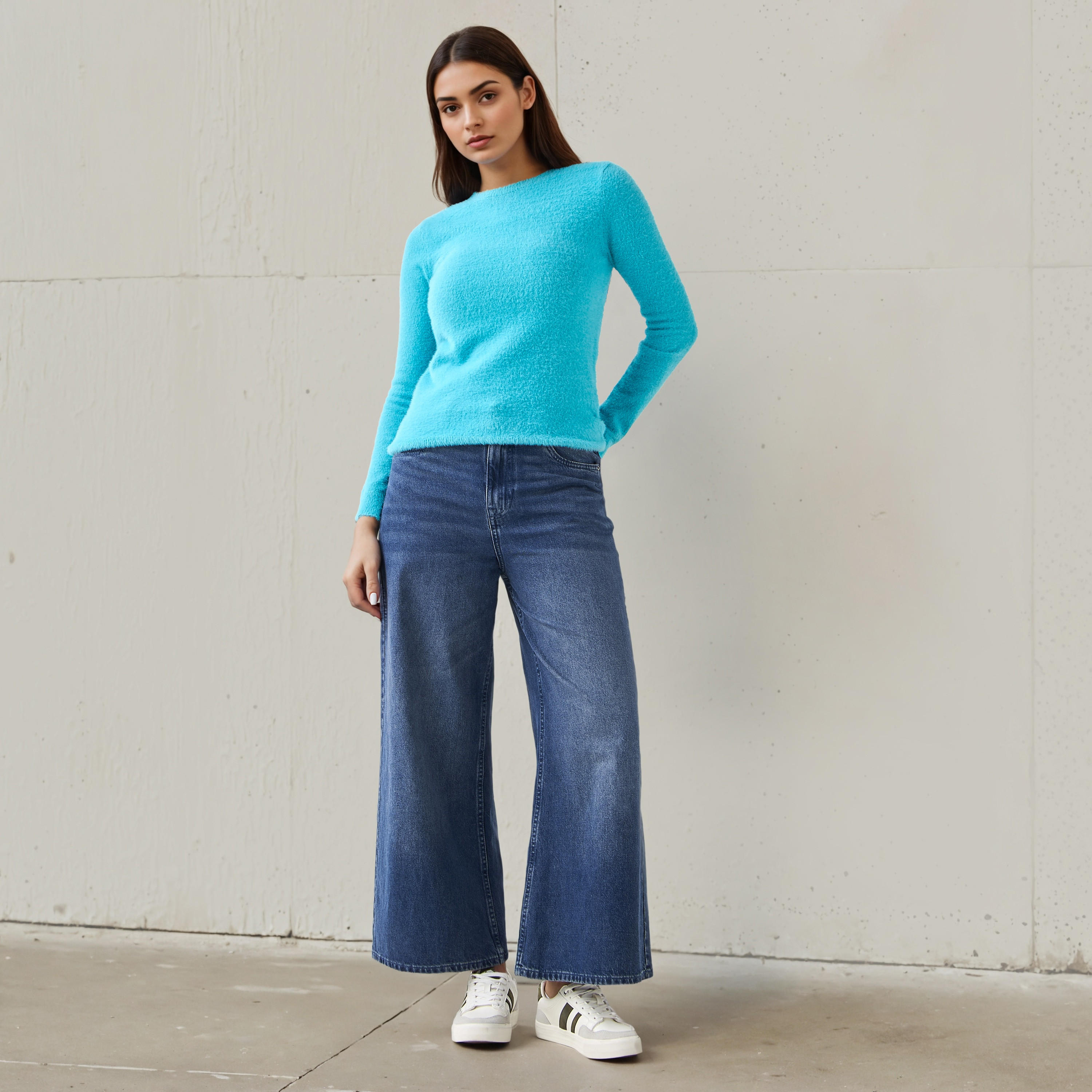 Faux Fur Crew Neck Sweater-women-clothing-cardigansandjumpers-jumpers-image-2