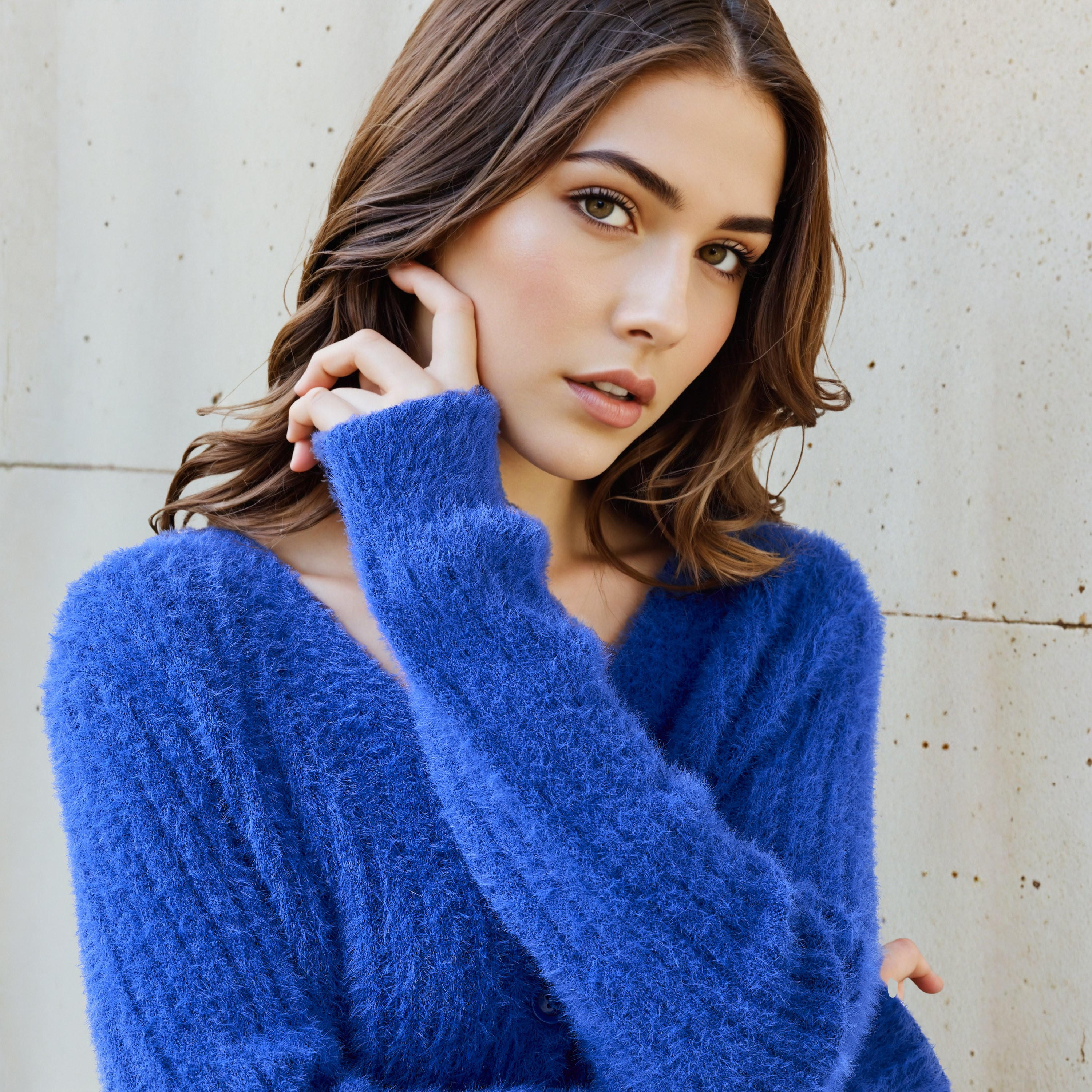 Regular Fit Textured V-neck Cardigan-women-winterwear-cardigansandjumpers-cardigans-image-4