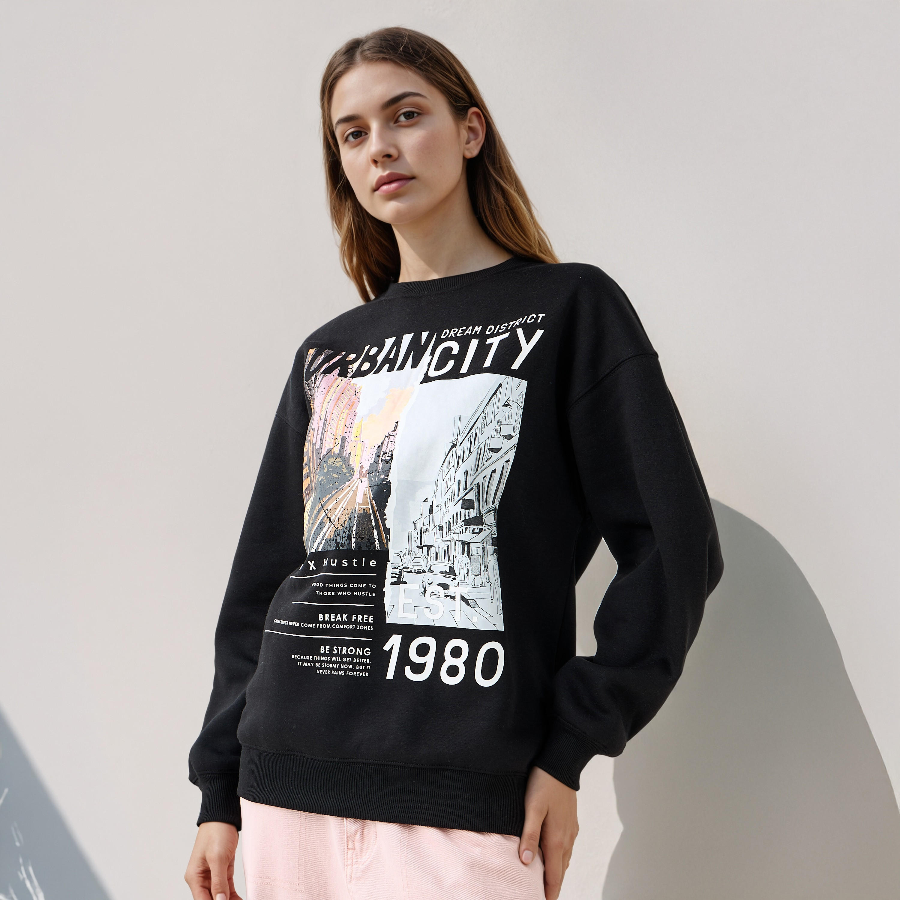 Graphic Print Sweatshirt with Crew Neck-women-winterwear-hoodiesandsweatshirts-sweatshirts-image-1