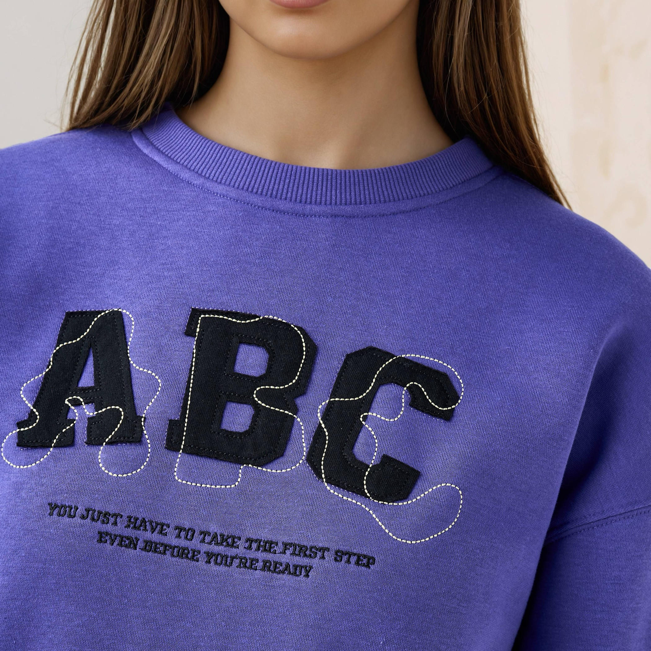Embroidered Sweatshirt with Crew Neck-women-winterwear-hoodiesandsweatshirts-sweatshirts-image-5