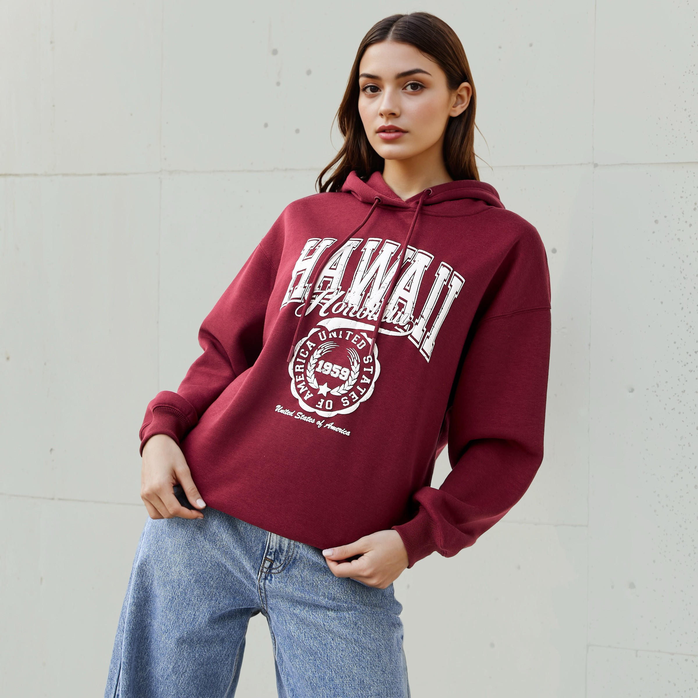Hoodie with Graphic Print-women-winterwear-hoodiesandsweatshirts-hoodies-image-1