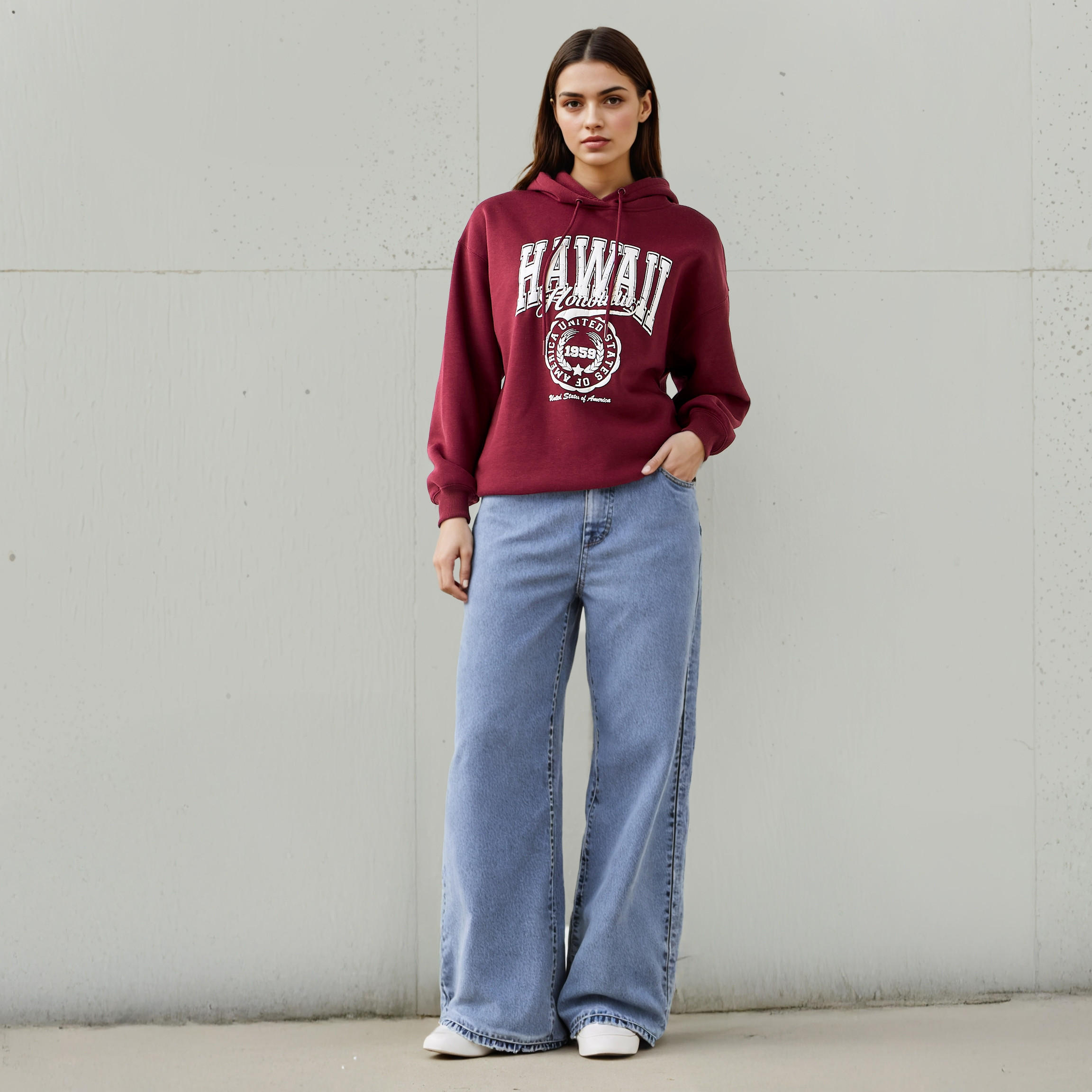 Hoodie with Graphic Print-women-winterwear-hoodiesandsweatshirts-hoodies-image-2