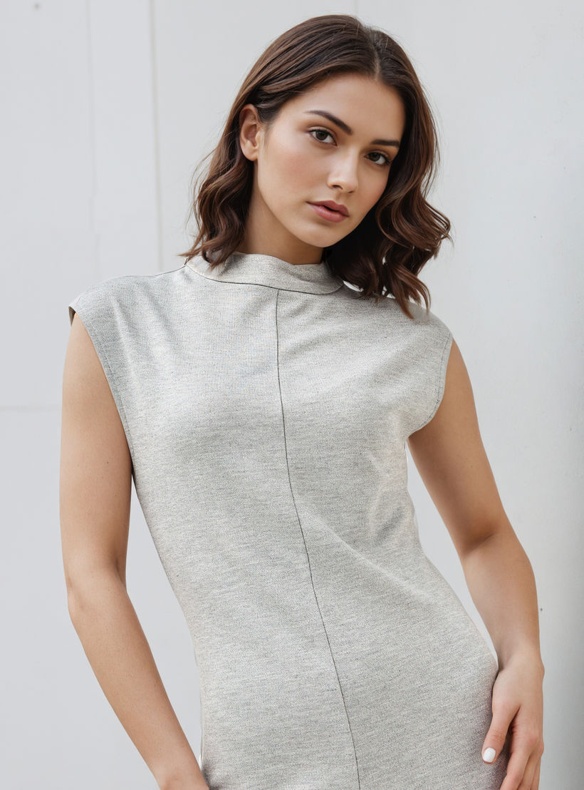 فستان إيه لاين دون أكمام بياقة عالية-women-clothing-dresses-image-2