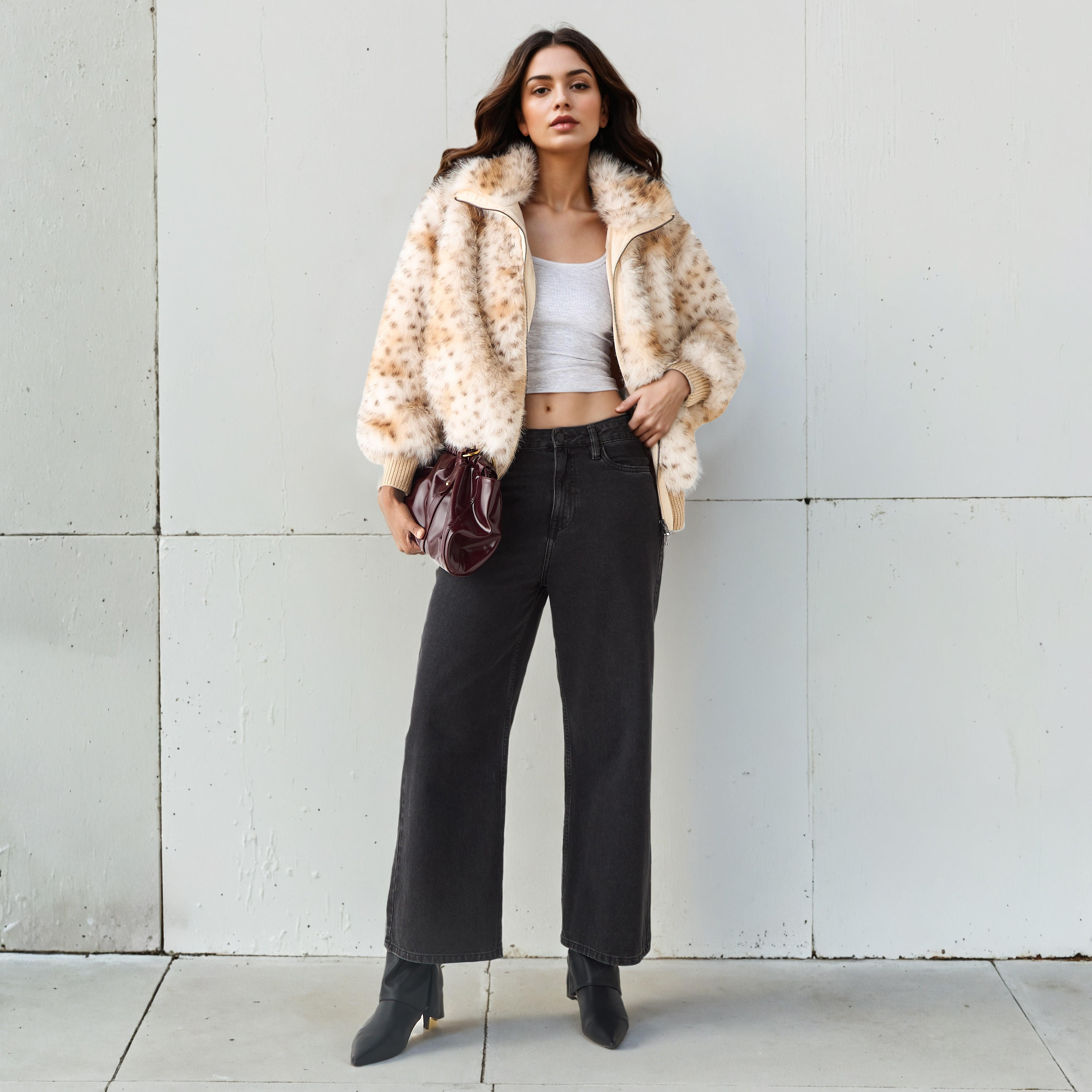 Animal Print Faux Fur Jacket-women-winterwear-coatsandjackets-jackets-image-2
