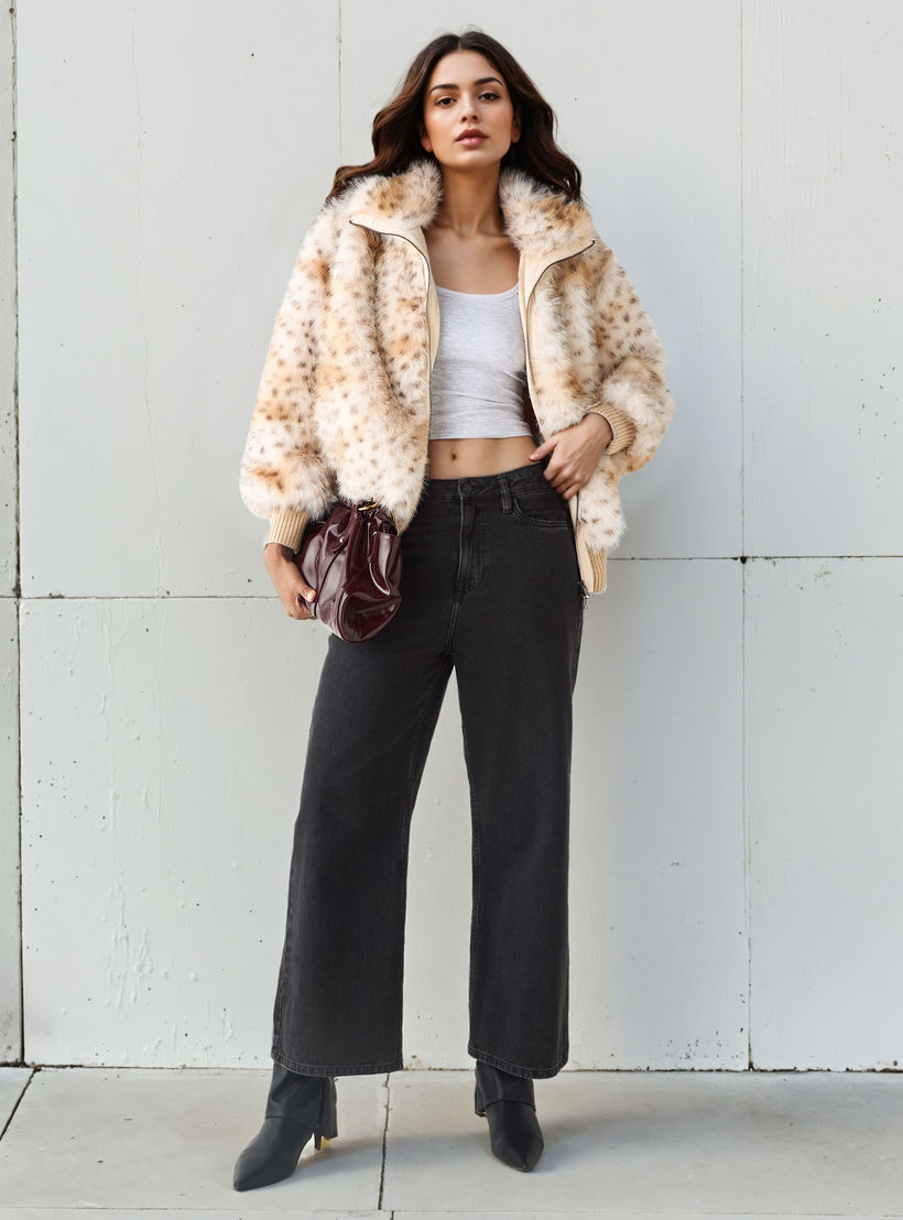 Animal Print Faux Fur Jacket-women-winterwear-coatsandjackets-jackets-image-2