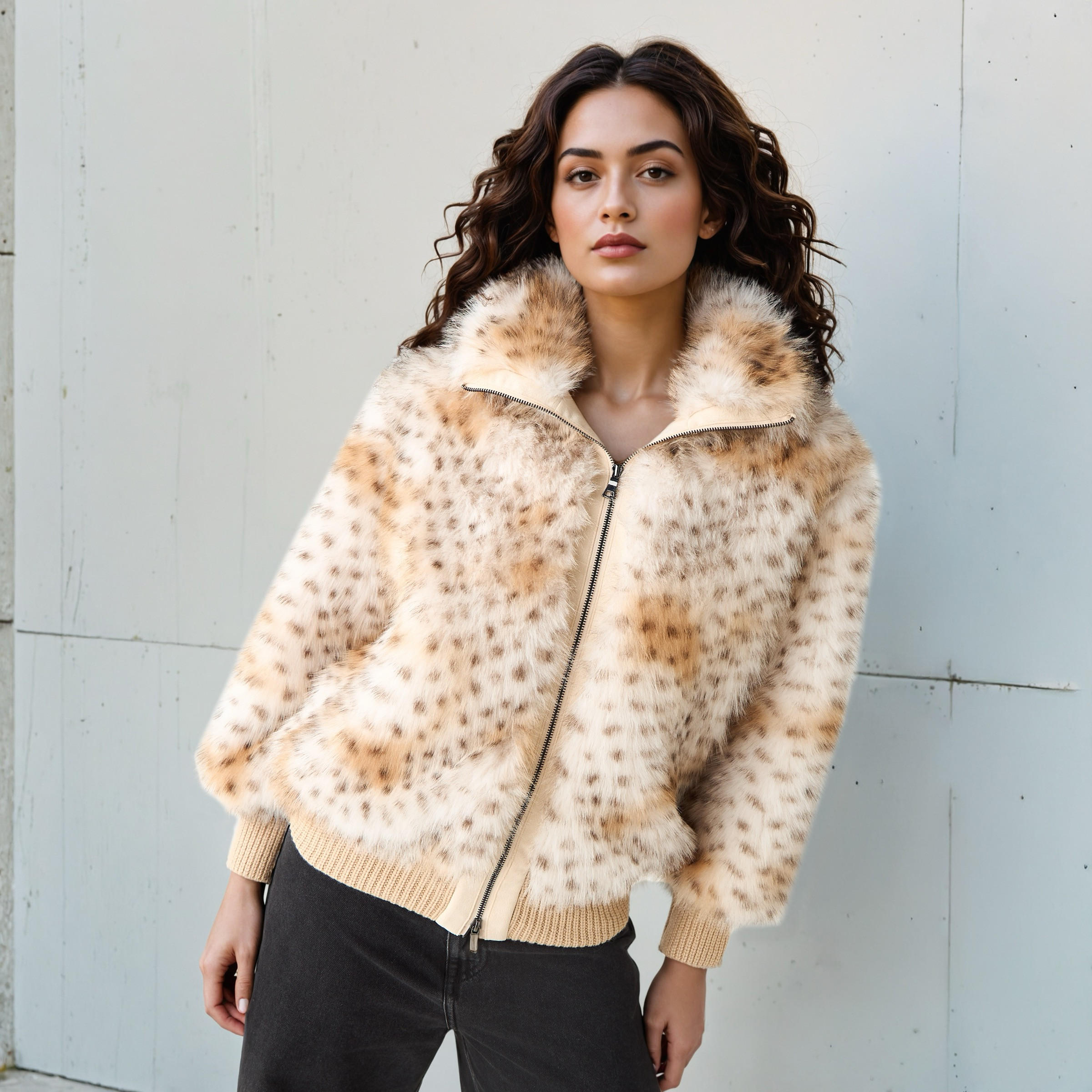 Animal Print Faux Fur Jacket-women-winterwear-coatsandjackets-jackets-image-4