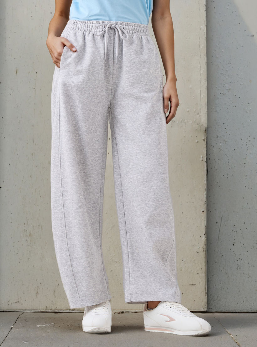 بنطلون بألواح بخصر متوسط وقصّة باريل-women-clothing-bottoms-trousers-image-5
