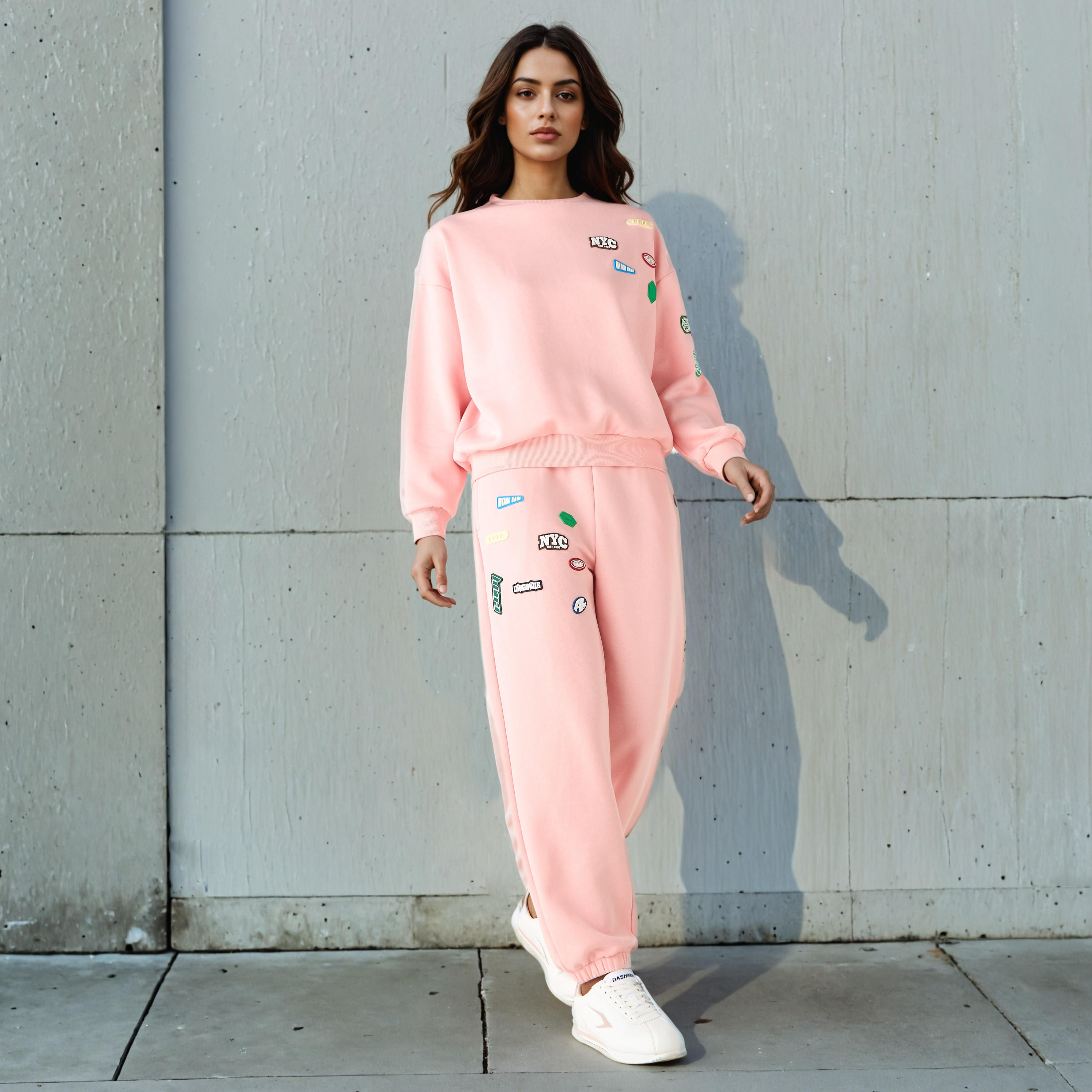 Patch Accent Sweatshirt-women-winterwear-hoodiesandsweatshirts-sweatshirts-image-2
