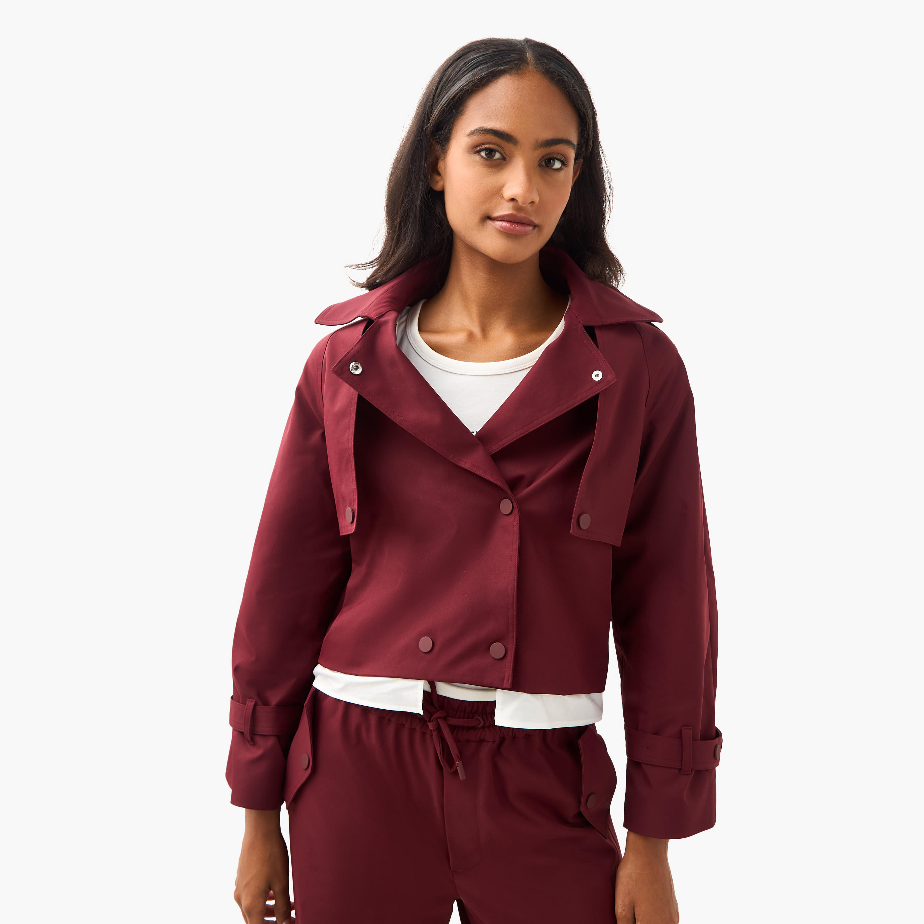 جاكيت قصير من مزيج البوليستر بأزرار إغلاق-women-winterwear-coatsandjackets-jackets-image-5