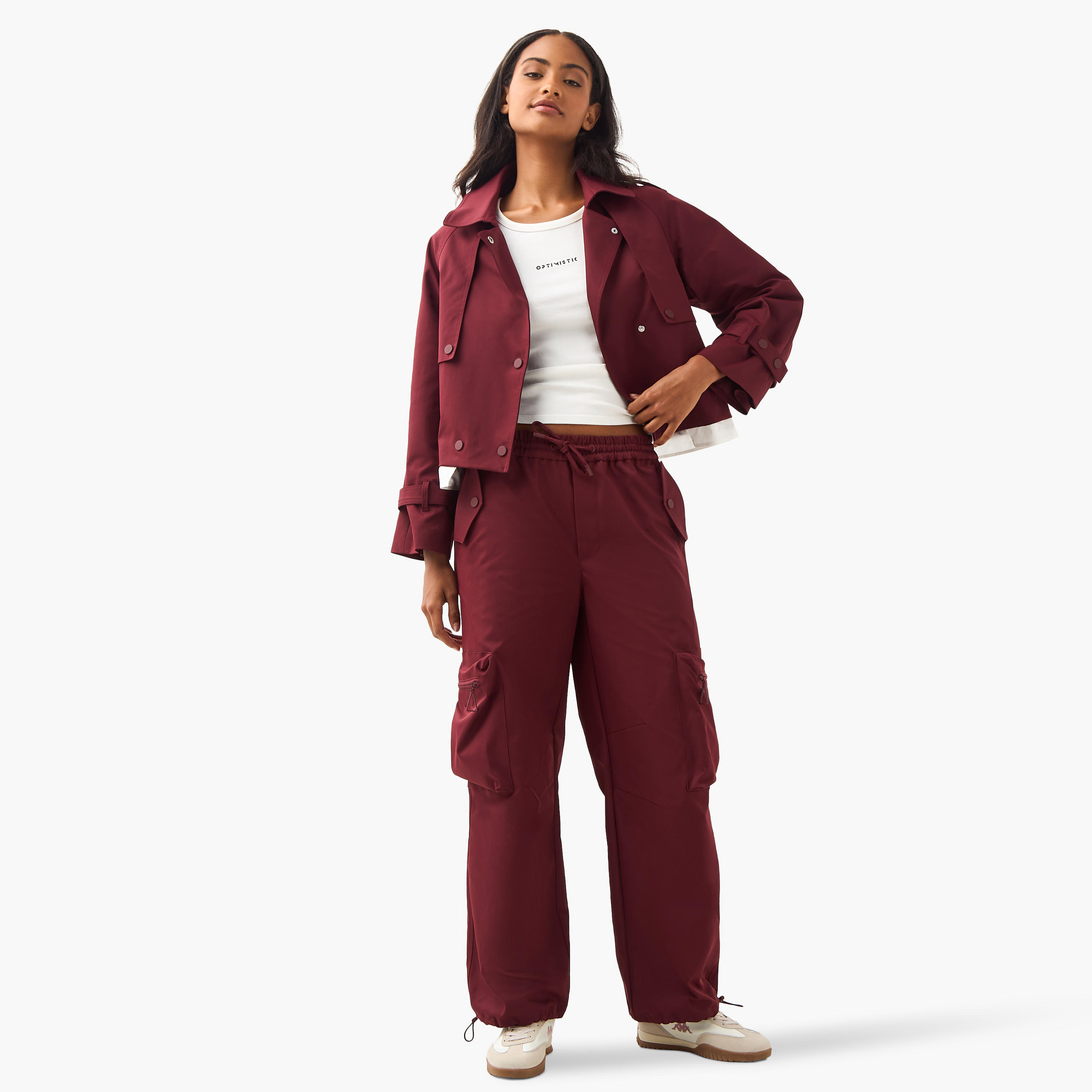 جاكيت قصير من مزيج البوليستر بأزرار إغلاق-women-winterwear-coatsandjackets-jackets-image-4