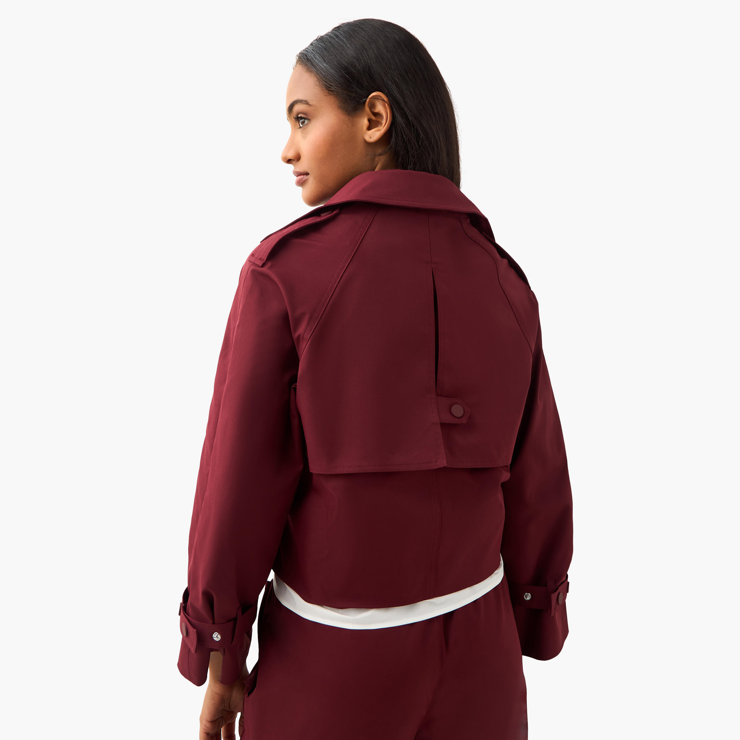 جاكيت قصير من مزيج البوليستر بأزرار إغلاق-women-winterwear-coatsandjackets-jackets-image-2