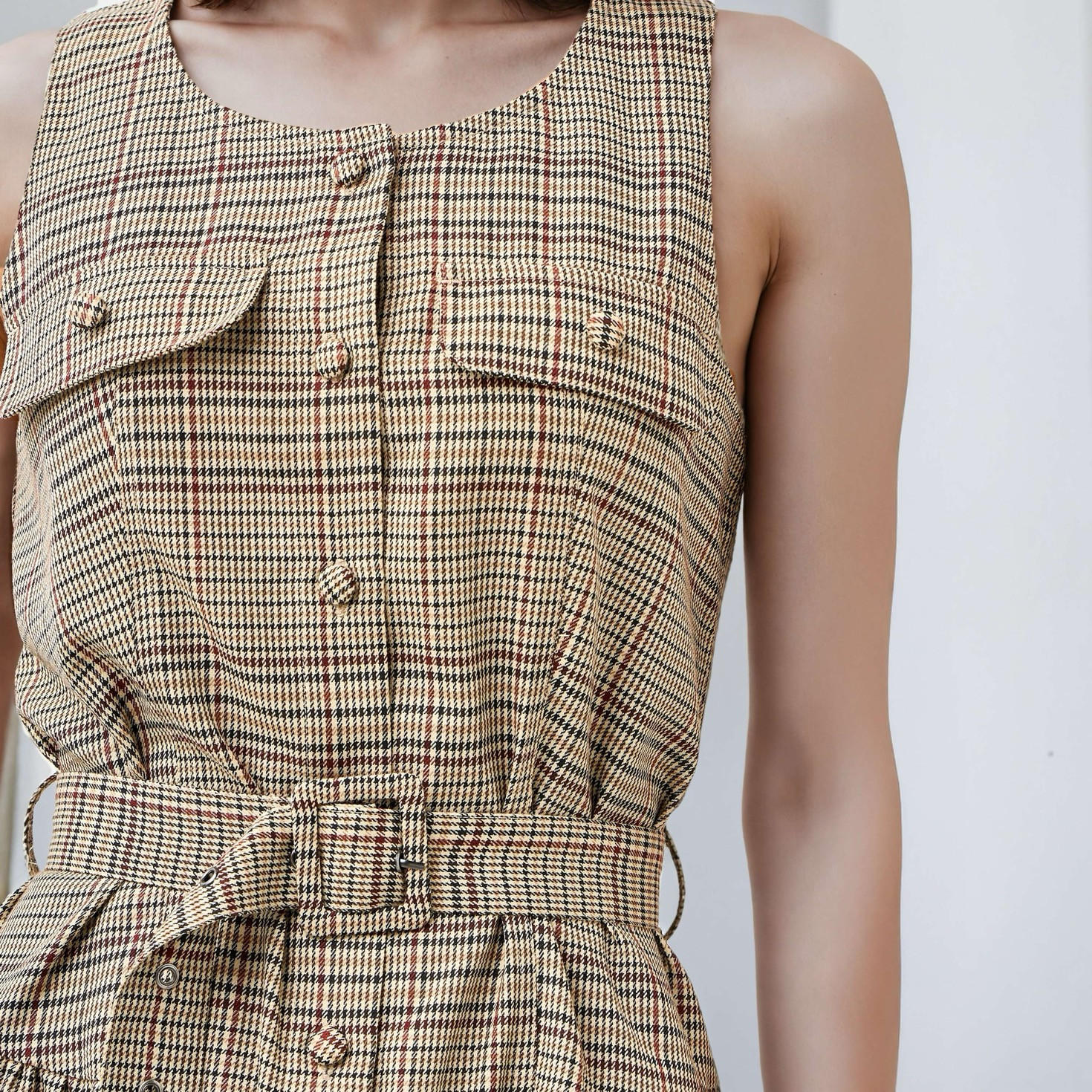 فستان كاروهات بحزام-women-clothing-dresses-image-2