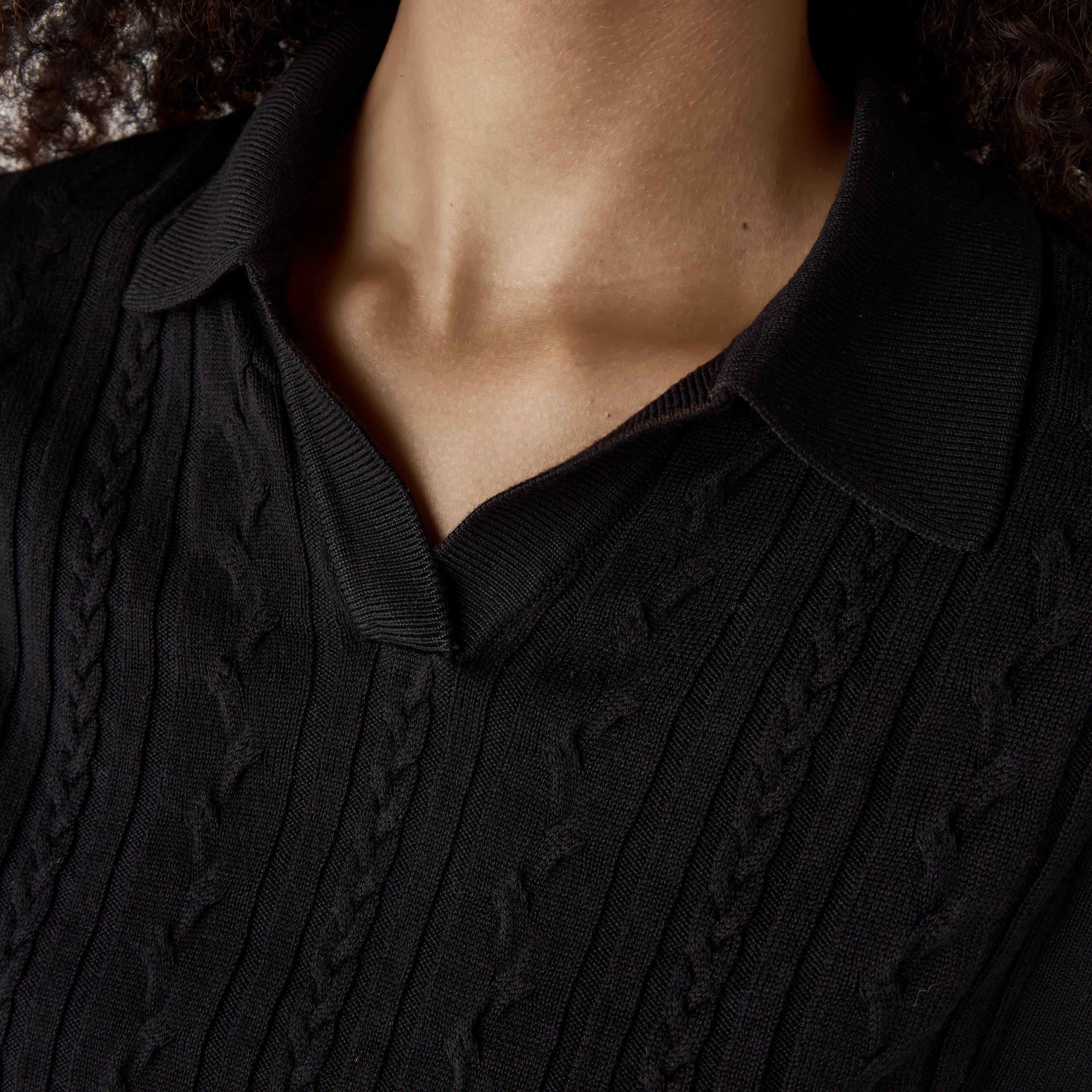 بلوزة تويفر بارزة الملمس بقصة عادية-women-clothing-shirtsandblouses-blouses-image-3