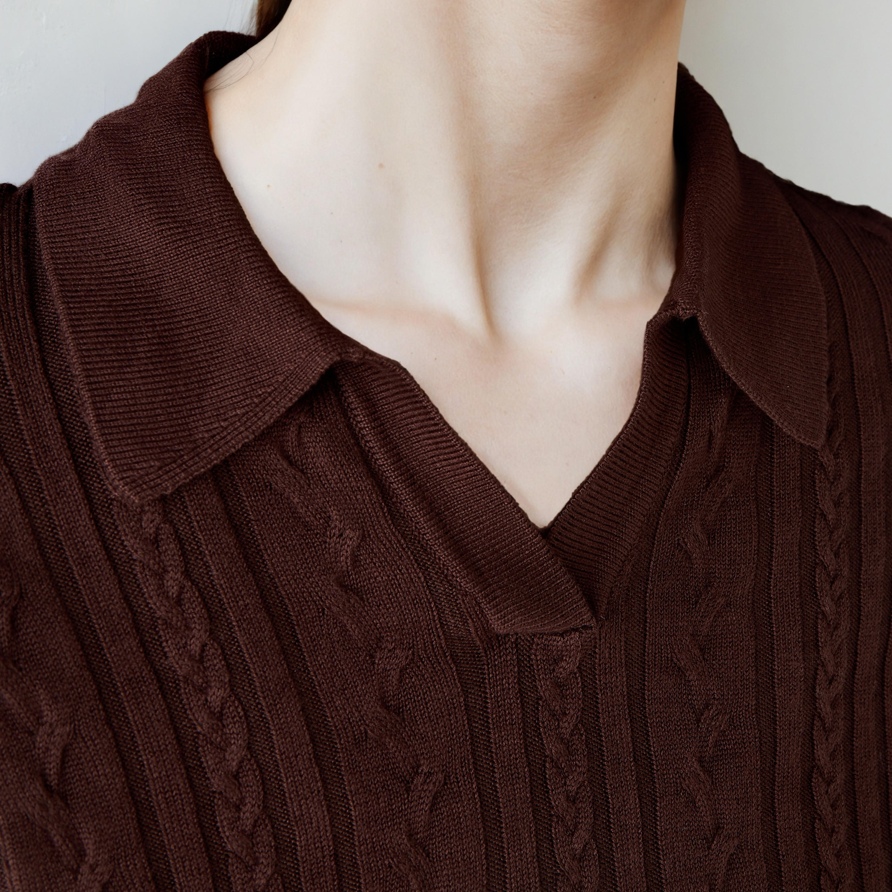 بلوزة تويفر بارزة الملمس بقصة عادية-women-clothing-shirtsandblouses-blouses-image-3