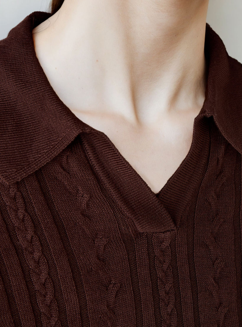 بلوزة تويفر بارزة الملمس بقصة عادية-women-clothing-shirtsandblouses-blouses-image-3