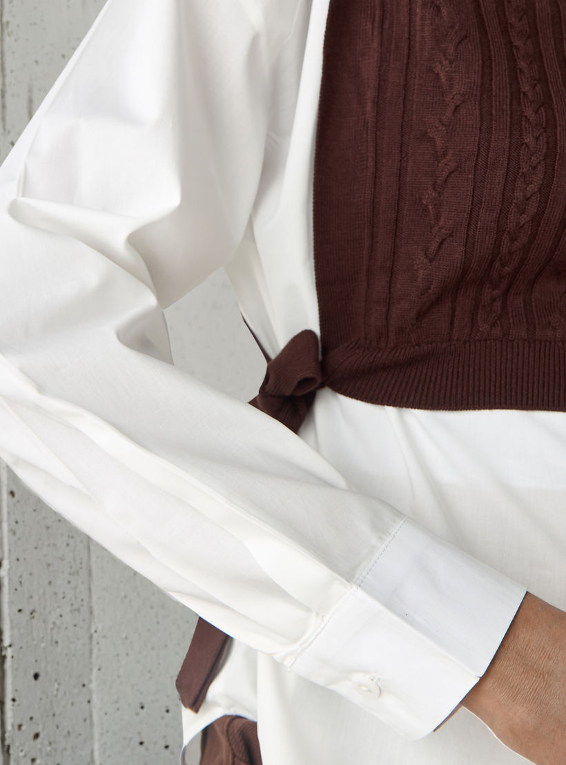 بلوزة تويفر بارزة الملمس بقصة عادية-women-clothing-shirtsandblouses-blouses-image-5