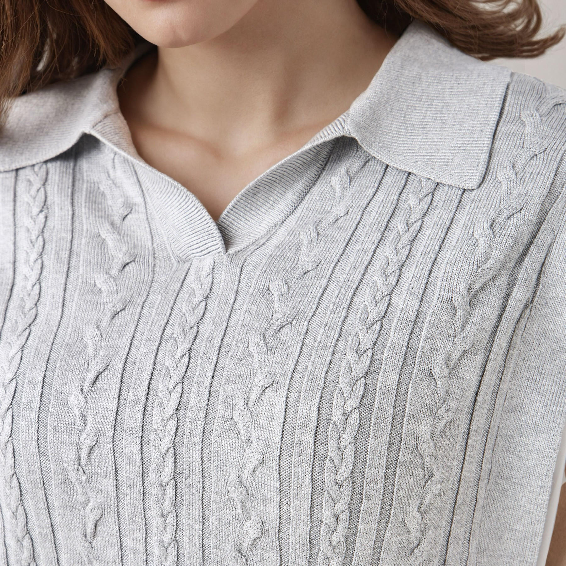 بلوزة تويفر بارزة الملمس بقصة عادية-women-clothing-shirtsandblouses-blouses-image-4