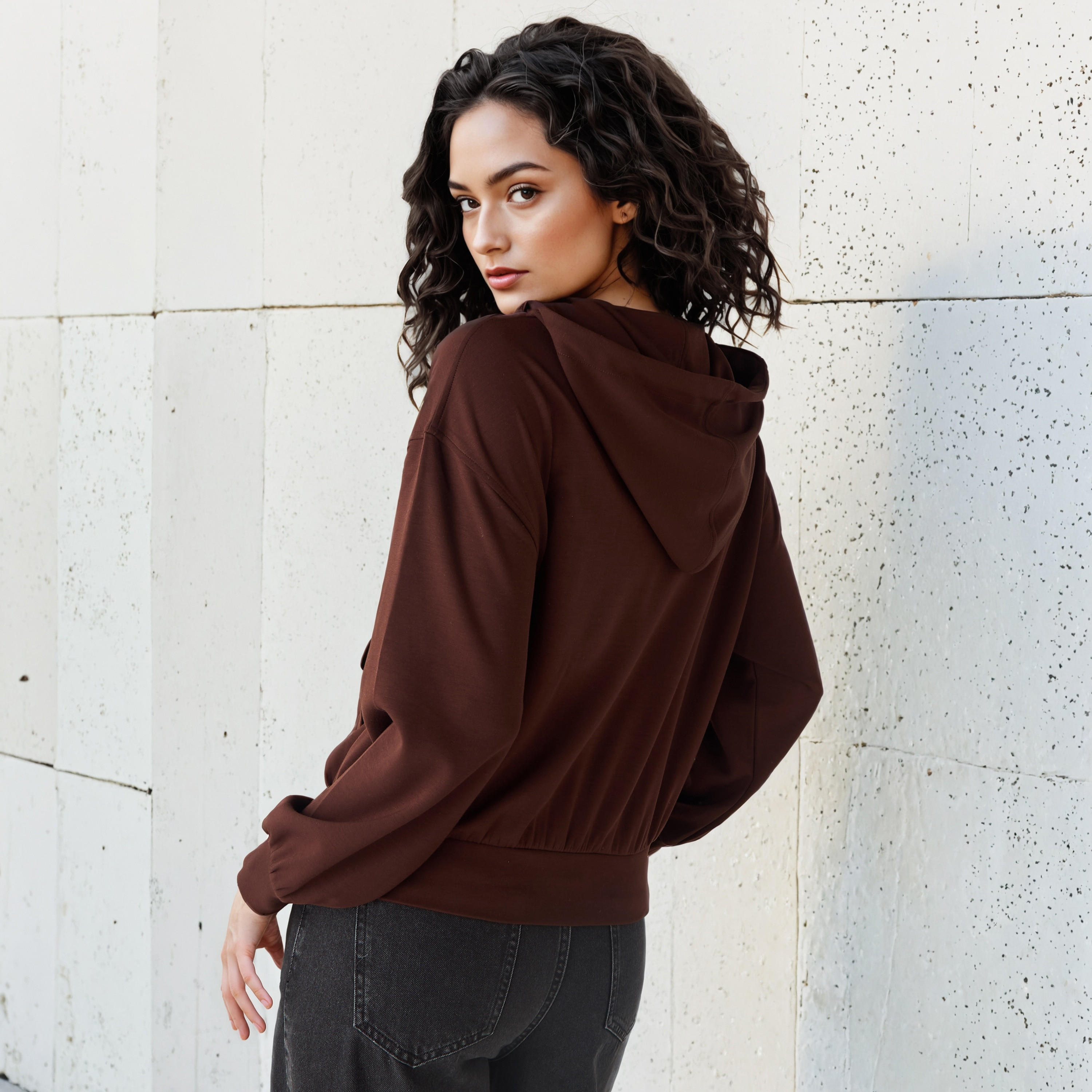 Zip Through Hooded Jacket-women-winterwear-coatsandjackets-jackets-image-4