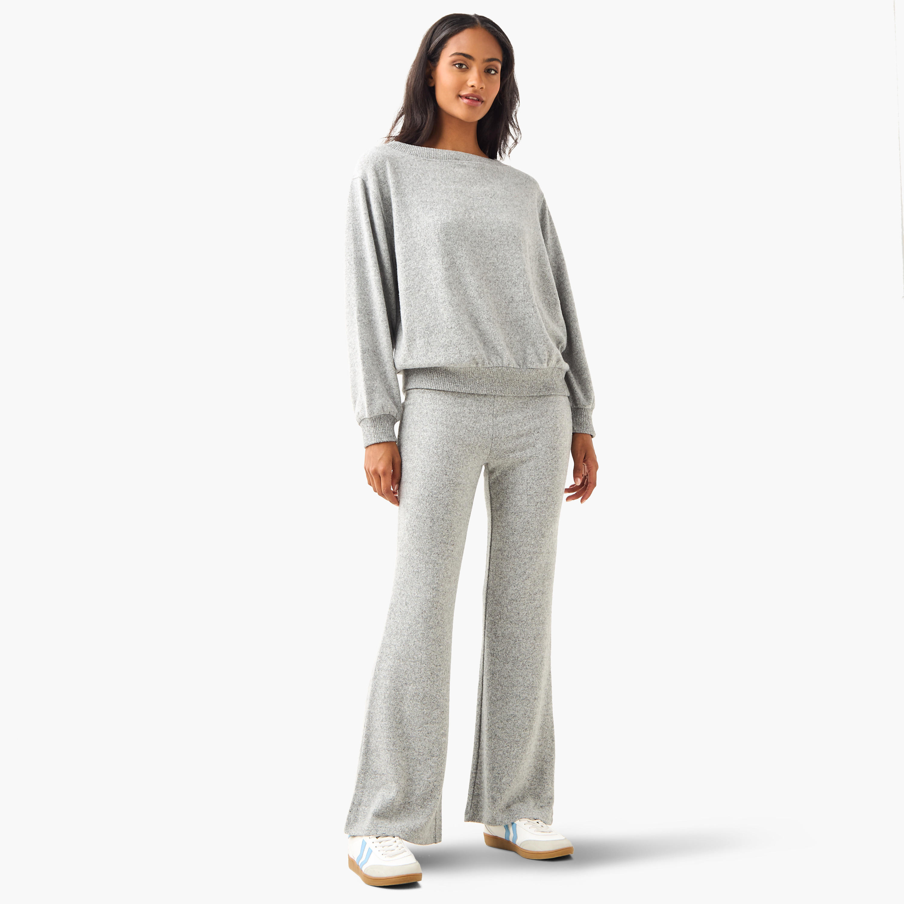 Mid-Rise Flared Pants-women-clothing-bottoms-trousers-image-2
