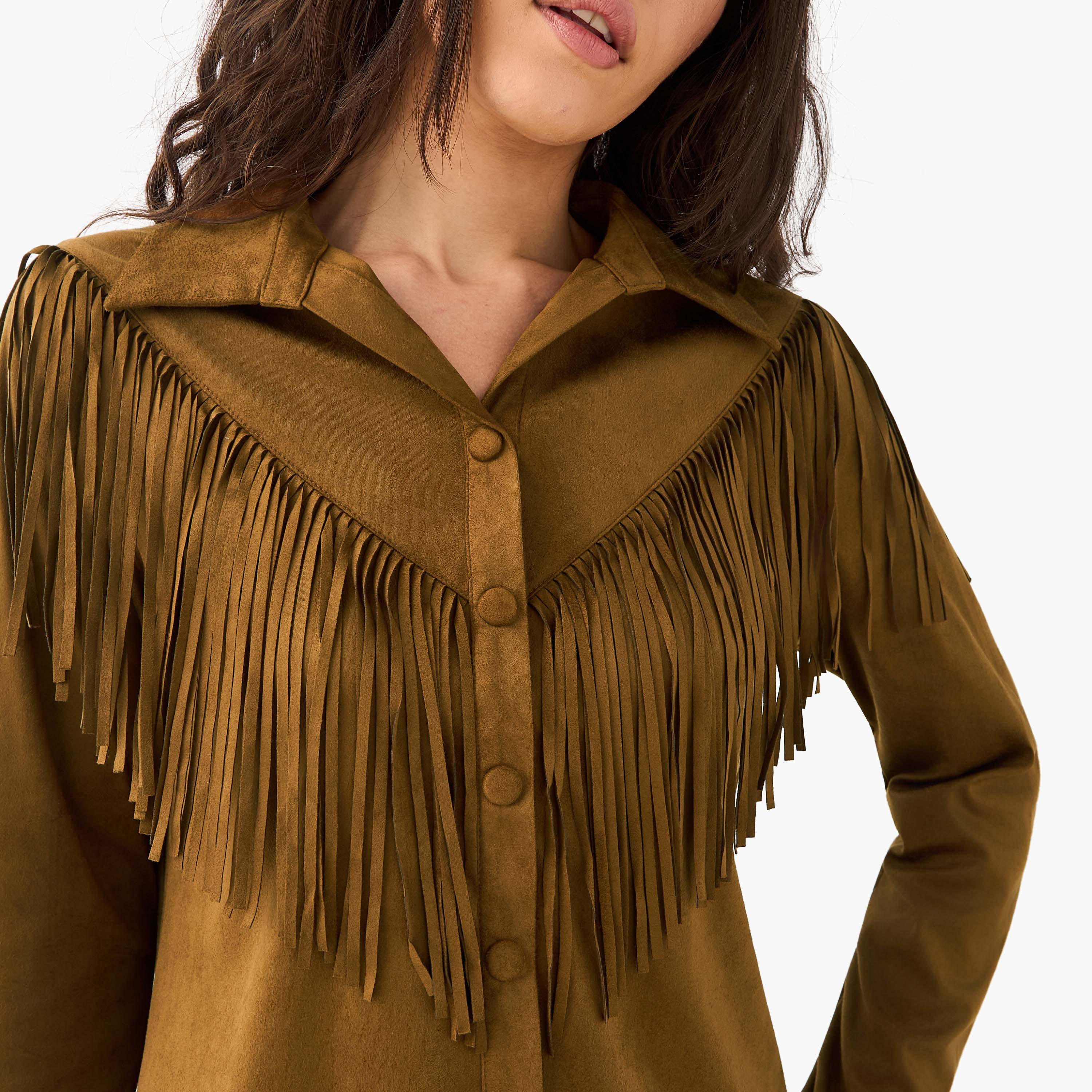 Suede Shacket with Fringe Detail-women-winterwear-coatsandjackets-jackets-image-5