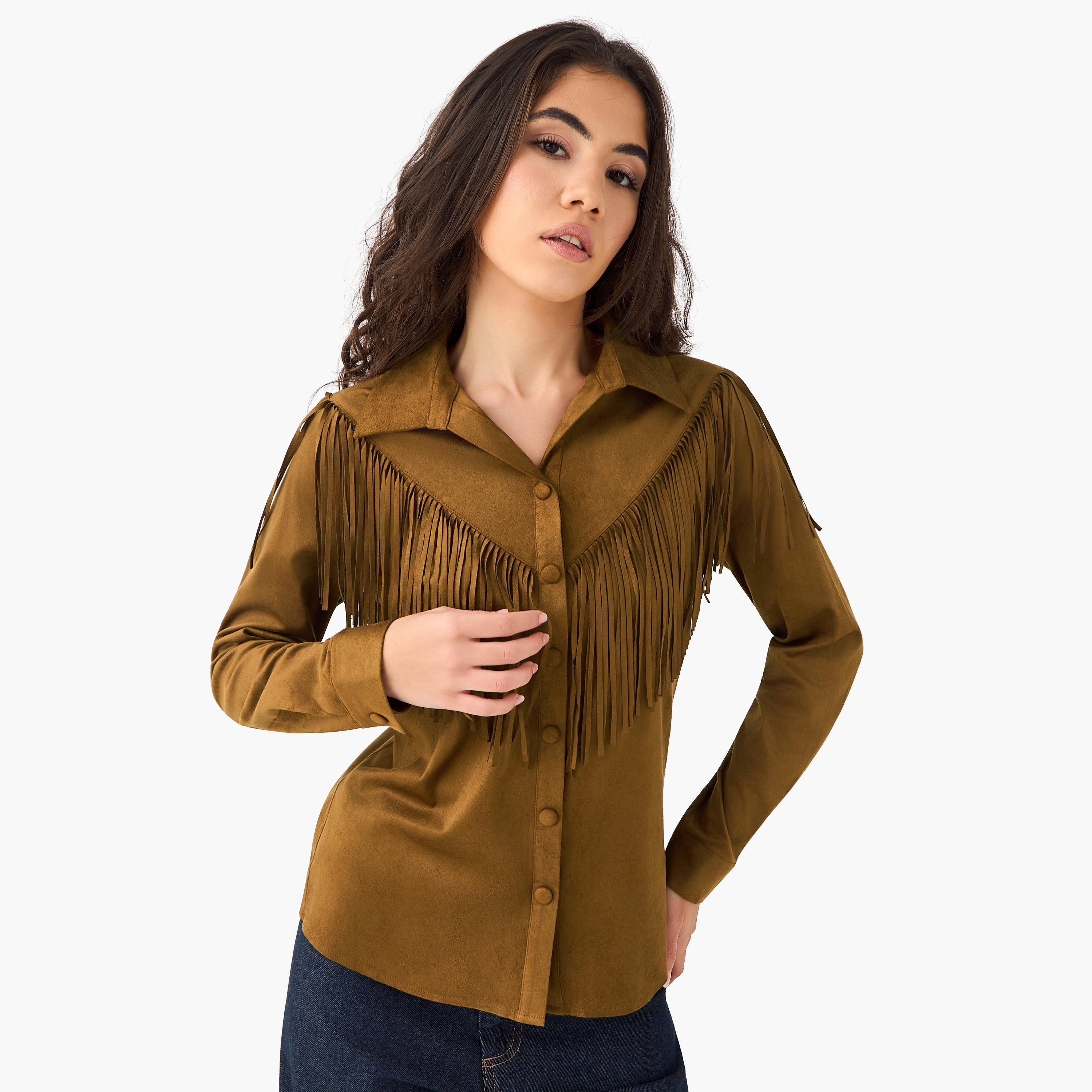 Suede Shacket with Fringe Detail-women-winterwear-coatsandjackets-jackets-image-6