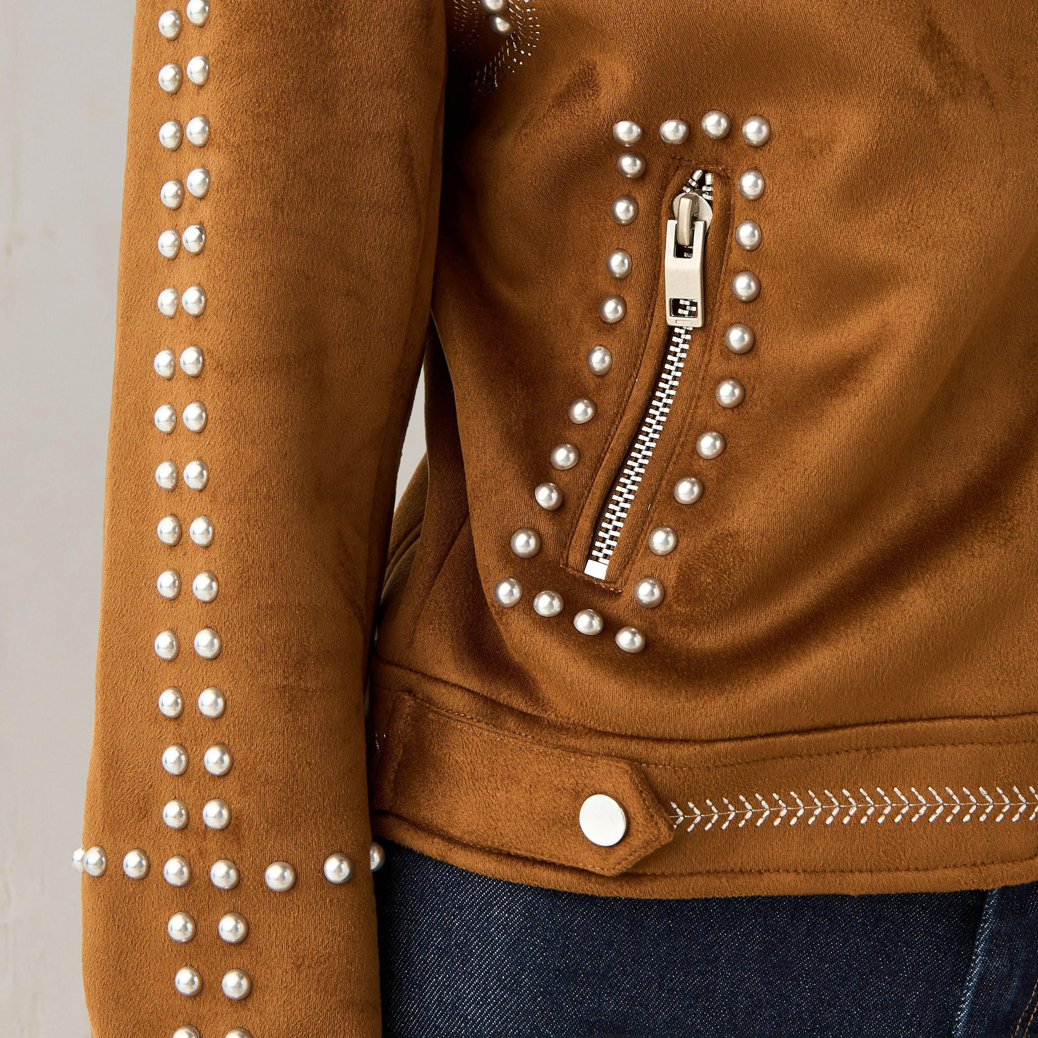 Biker Jacket with Stud Embellishments-women-winterwear-coatsandjackets-jackets-image-5