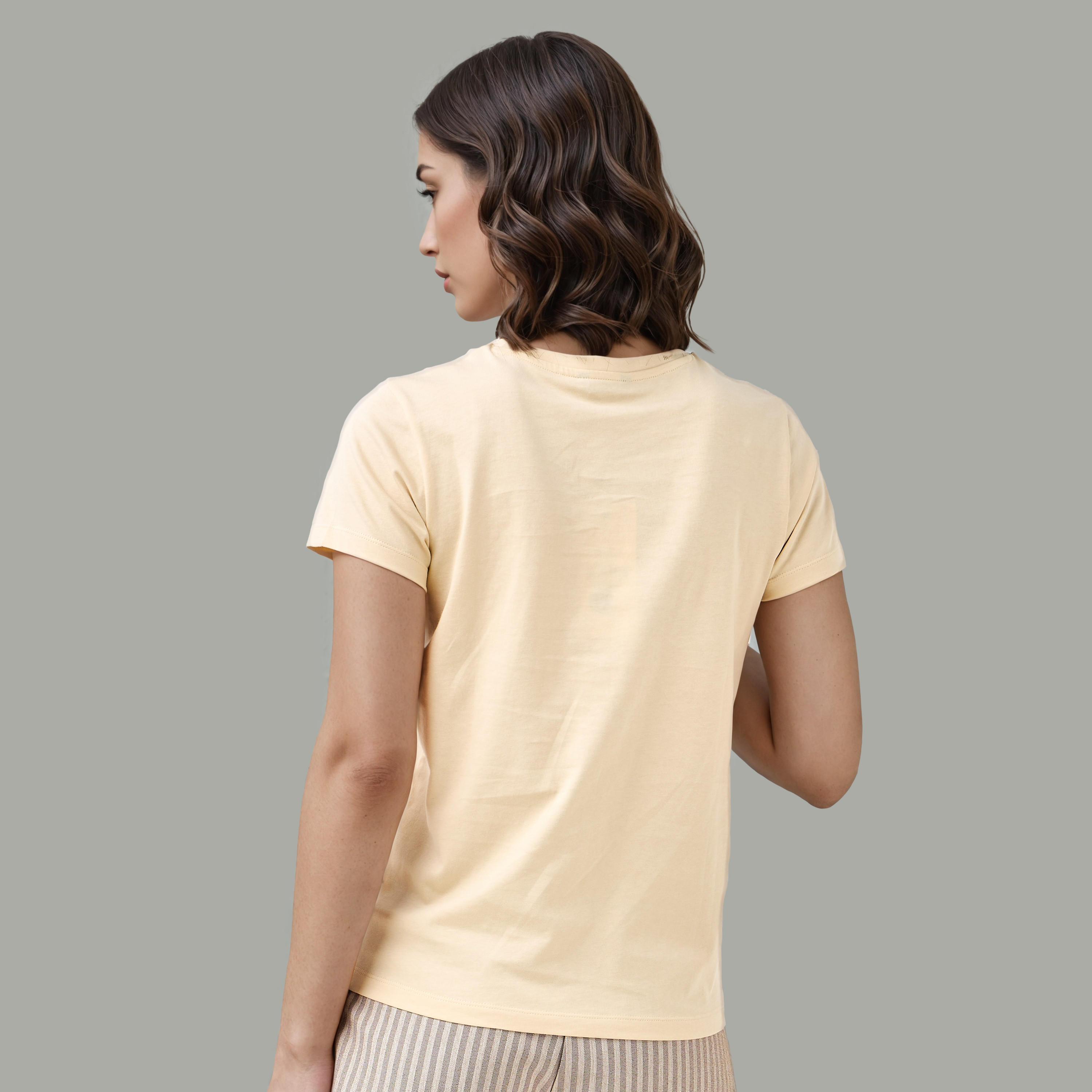 Graphic Print Crew Neck T-shirt-women-clothing-tshirts-image-3
