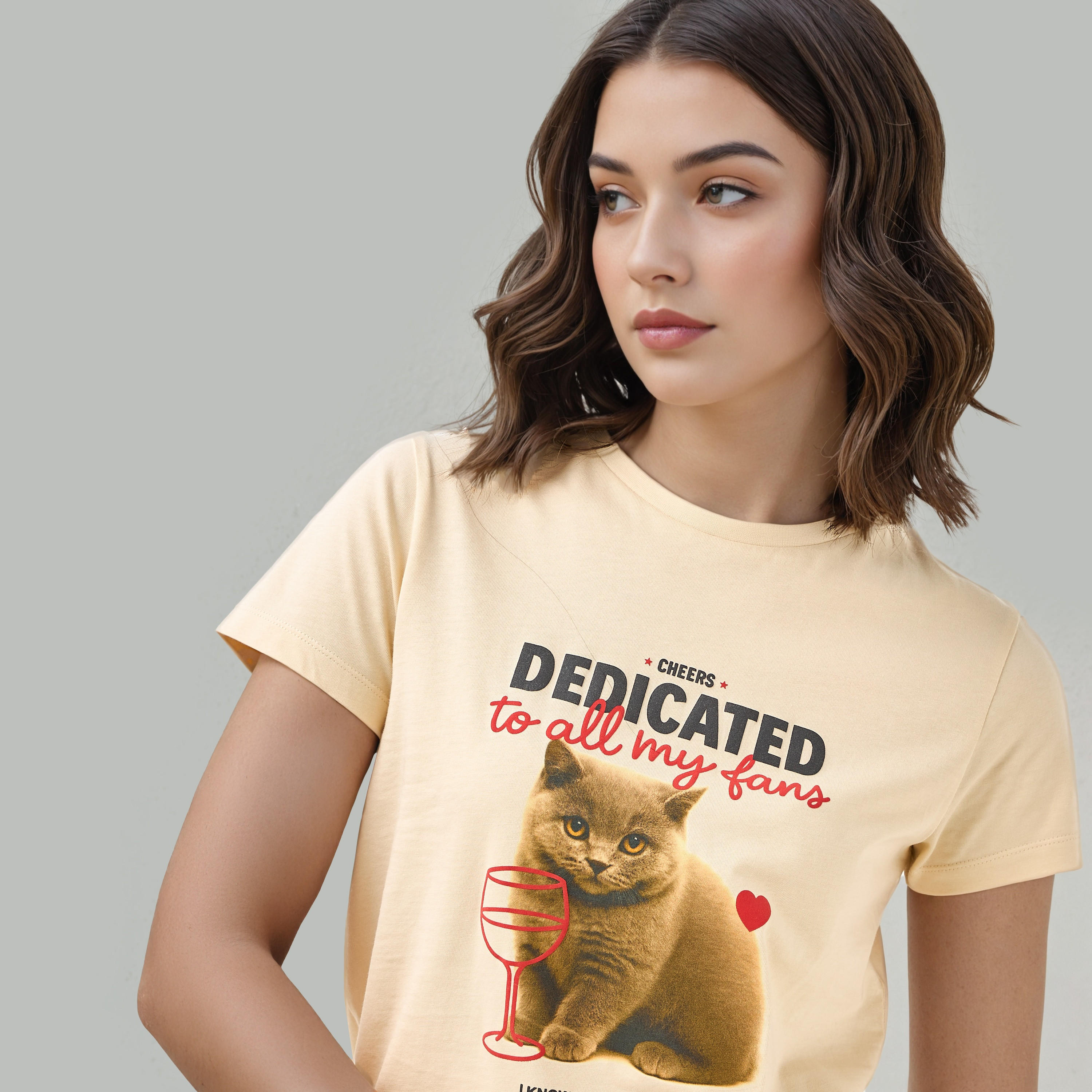 Graphic Print Crew Neck T-shirt-women-clothing-tshirts-image-4