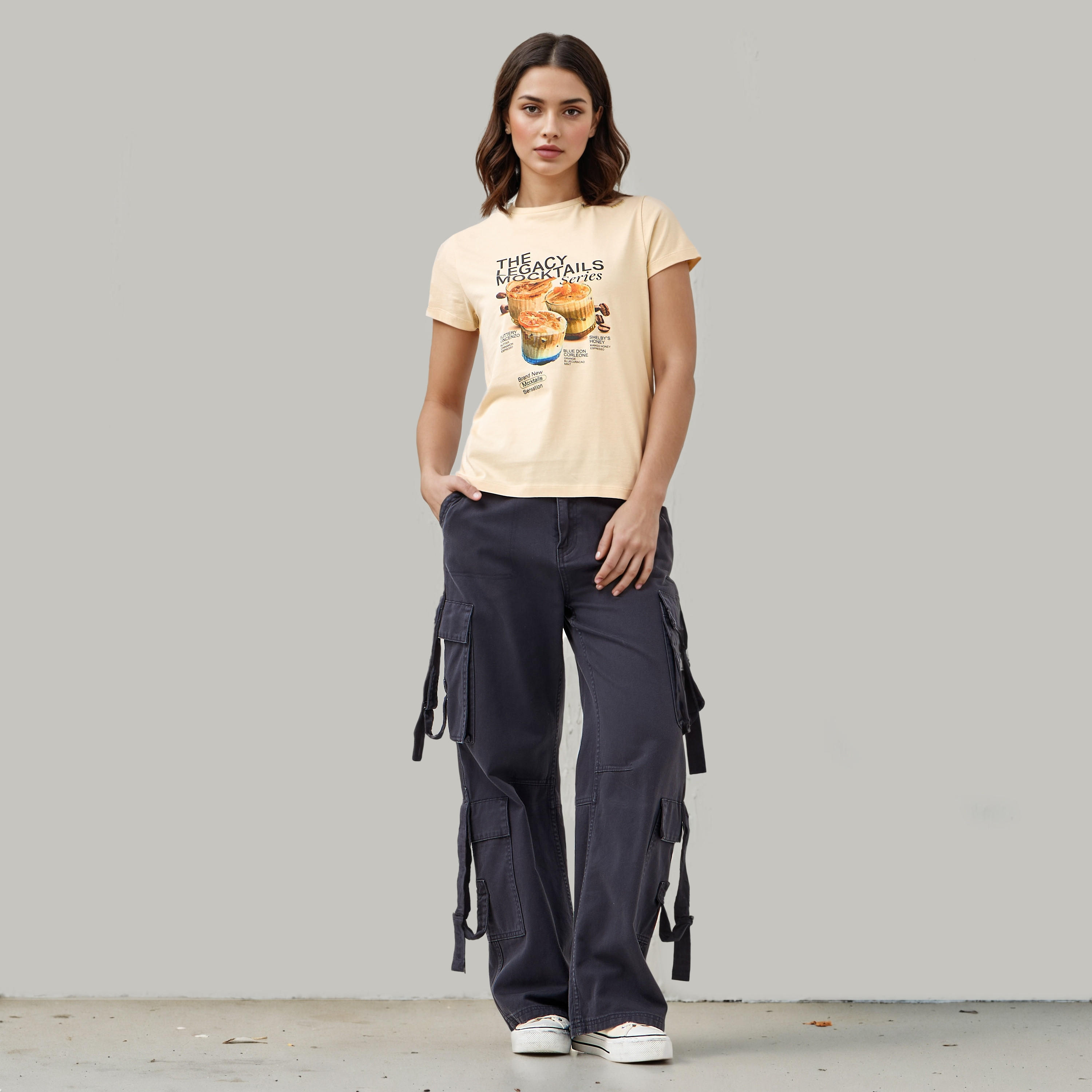 Graphic Print Crew Neck T-shirt-women-clothing-tshirts-image-2