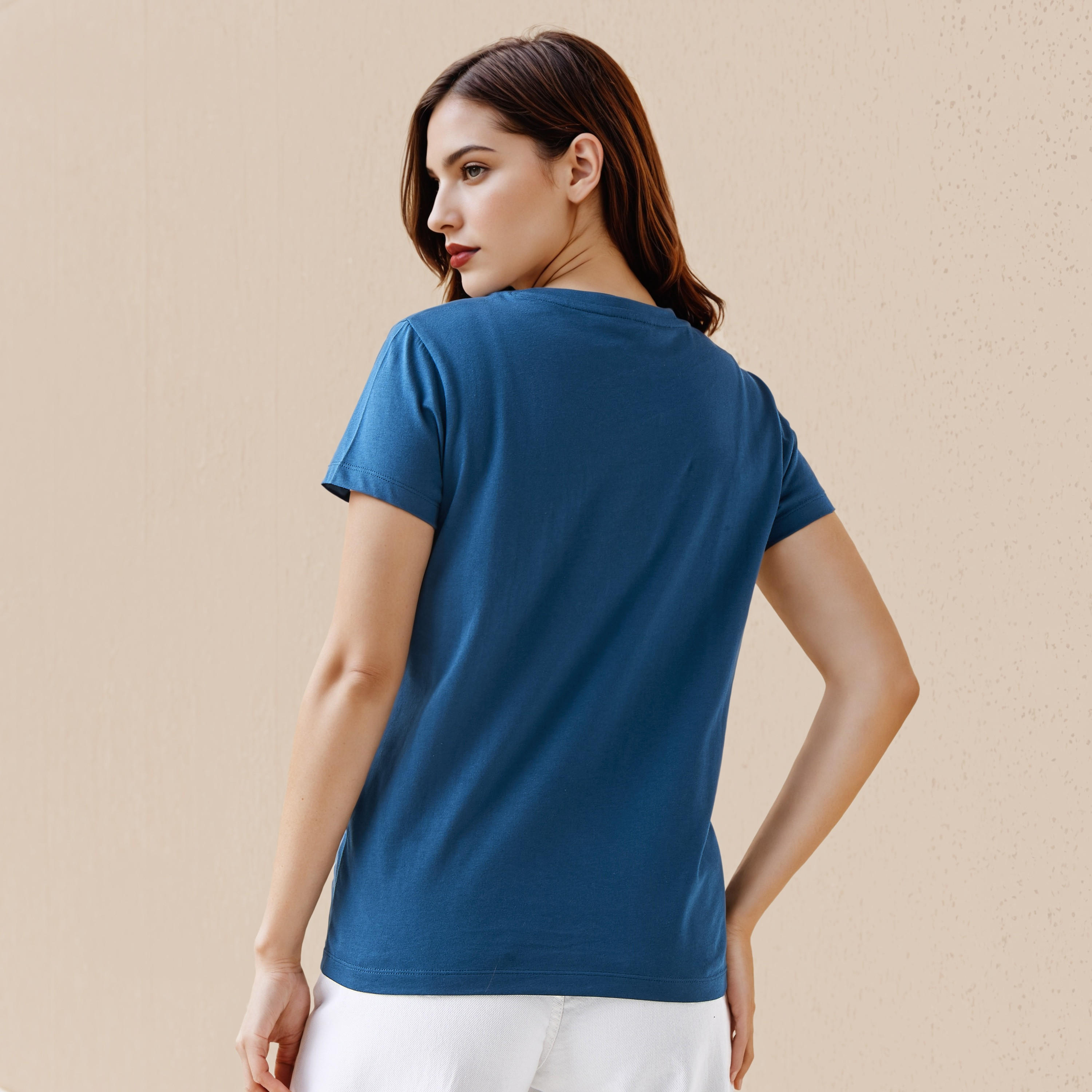 T-shirt Regular Fit with Graphic Print Cotton-women-clothing-tshirts-image-3