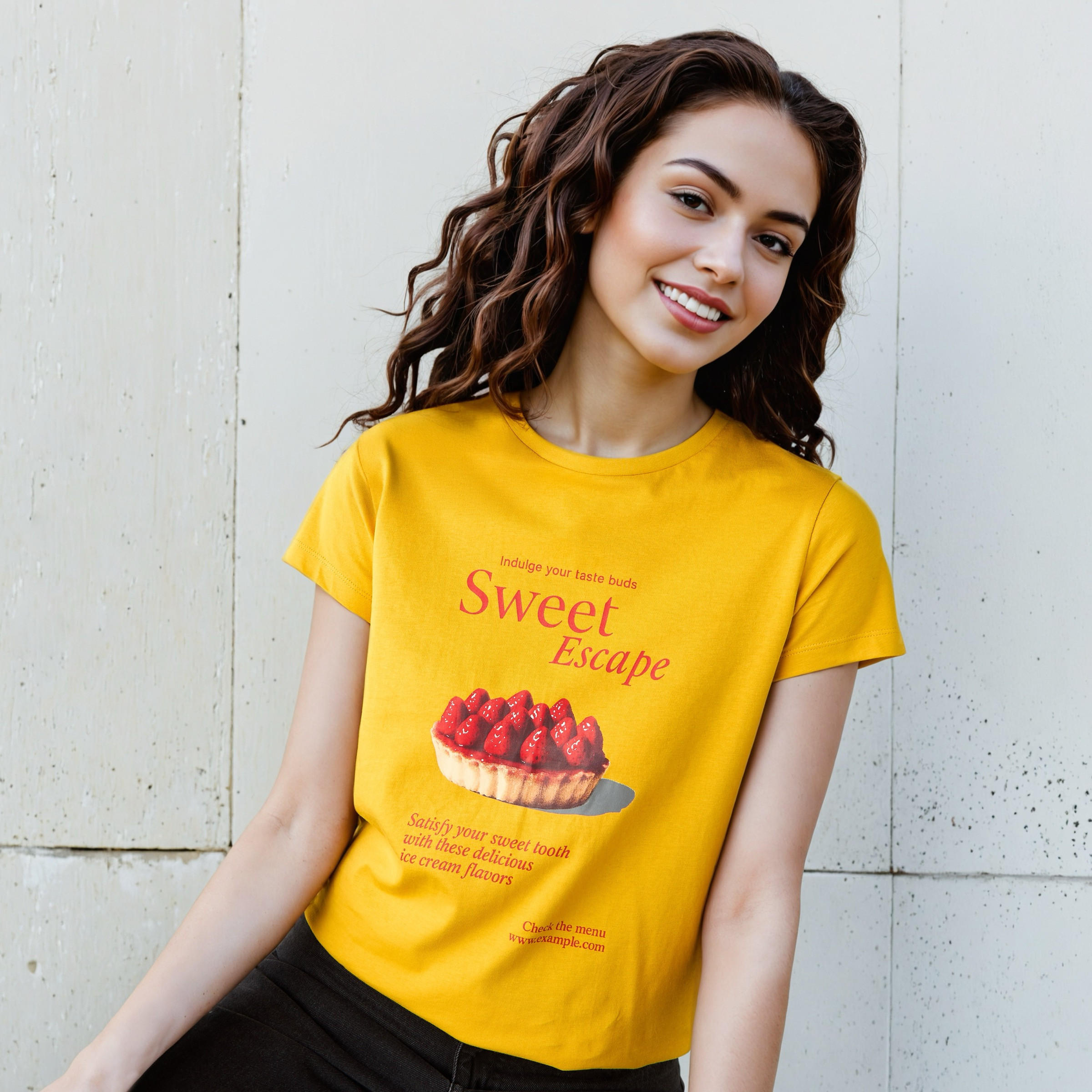 T-shirt Regular Fit with Graphic Print Cotton-women-clothing-tshirts-image-1
