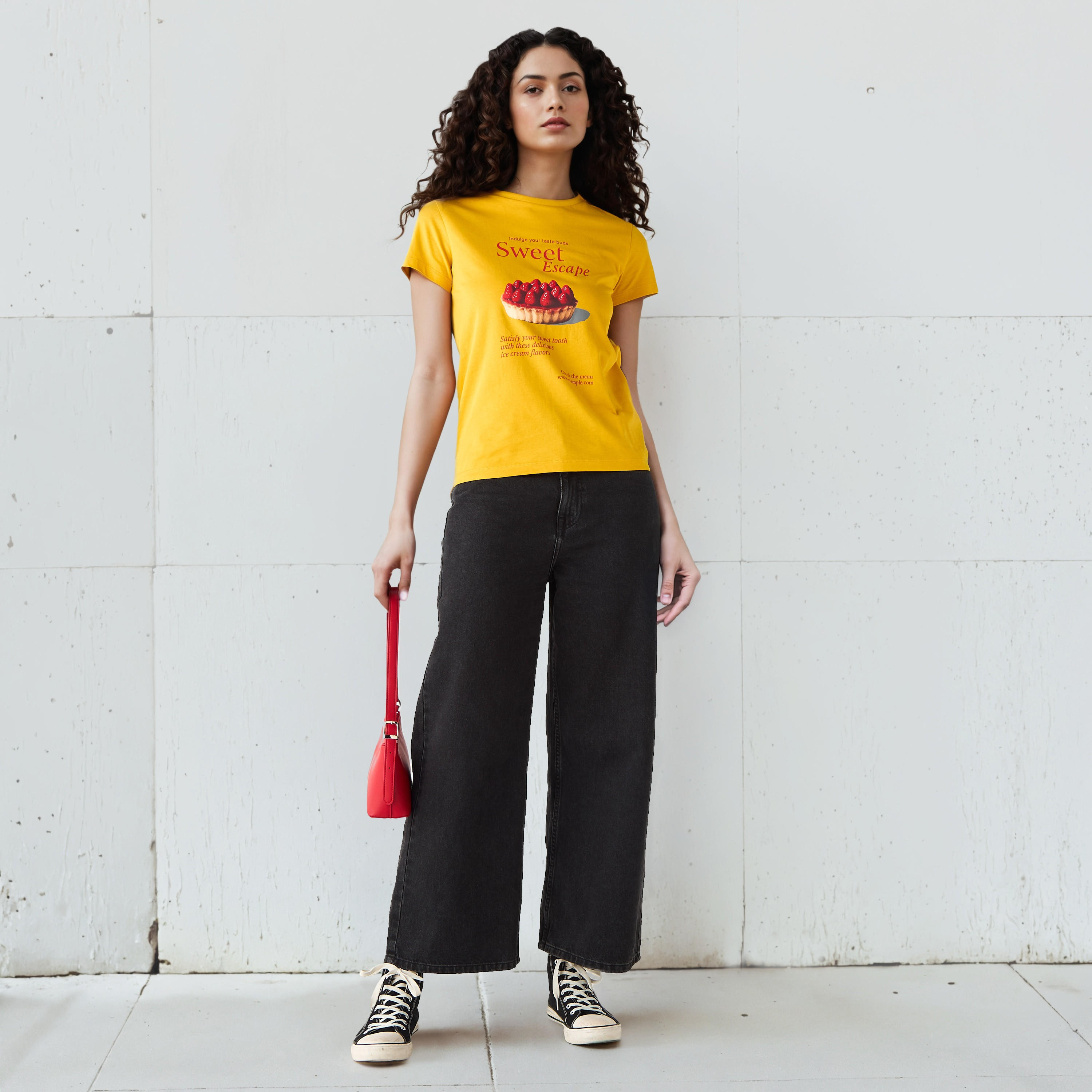 T-shirt Regular Fit with Graphic Print Cotton-women-clothing-tshirts-image-2