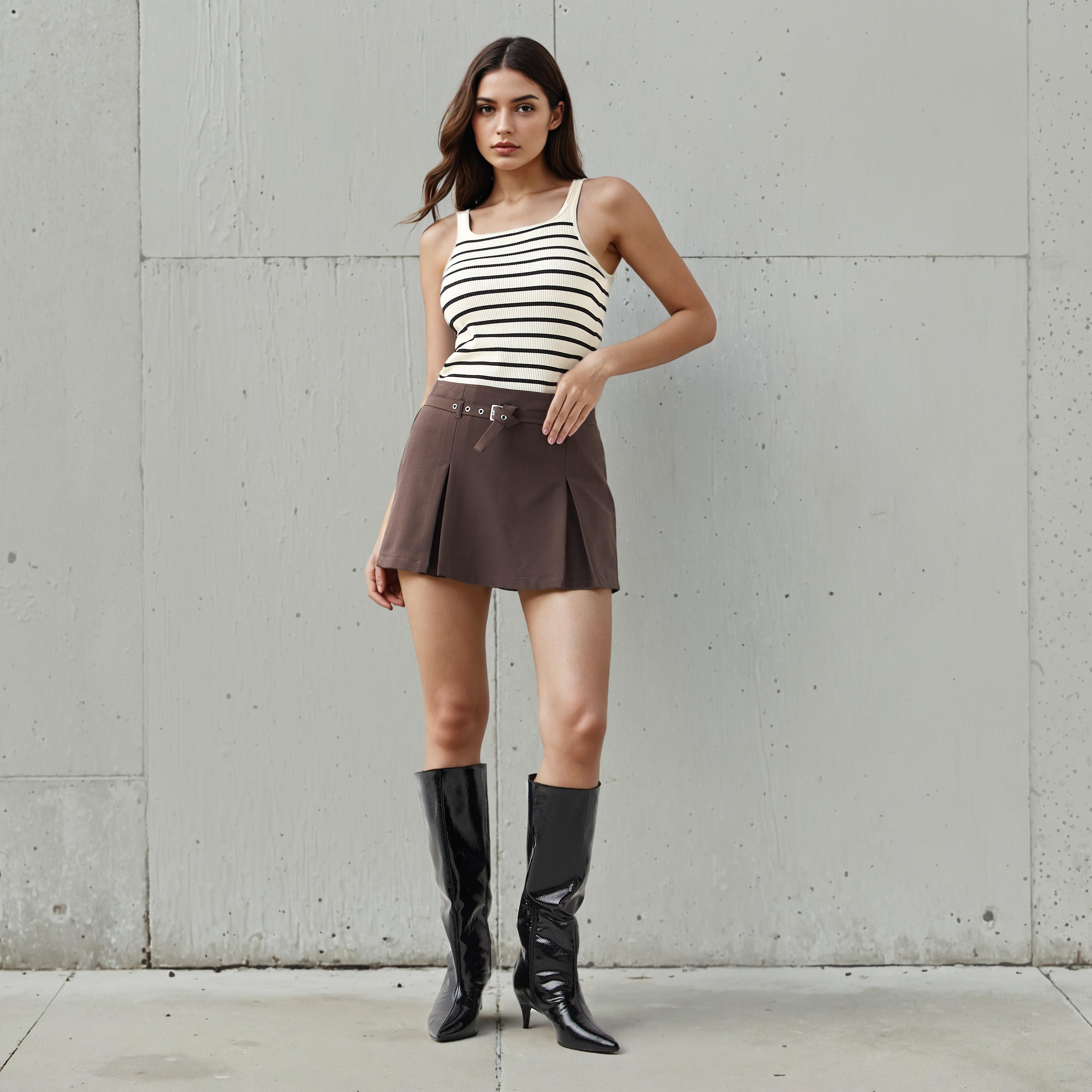 Tank Top with Stripe Viscose-women-clothing-tshirts-image-2
