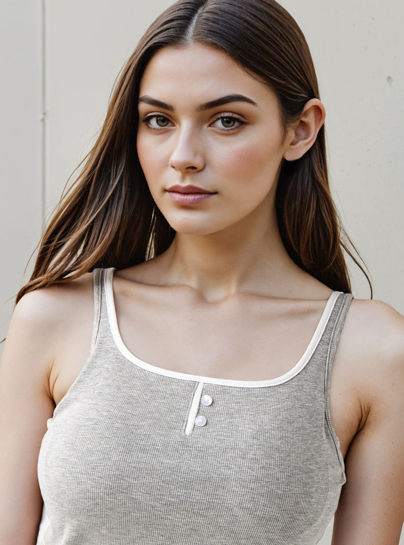 Tank Top with Piping Accent Viscose-women-clothing-tshirts-image-5