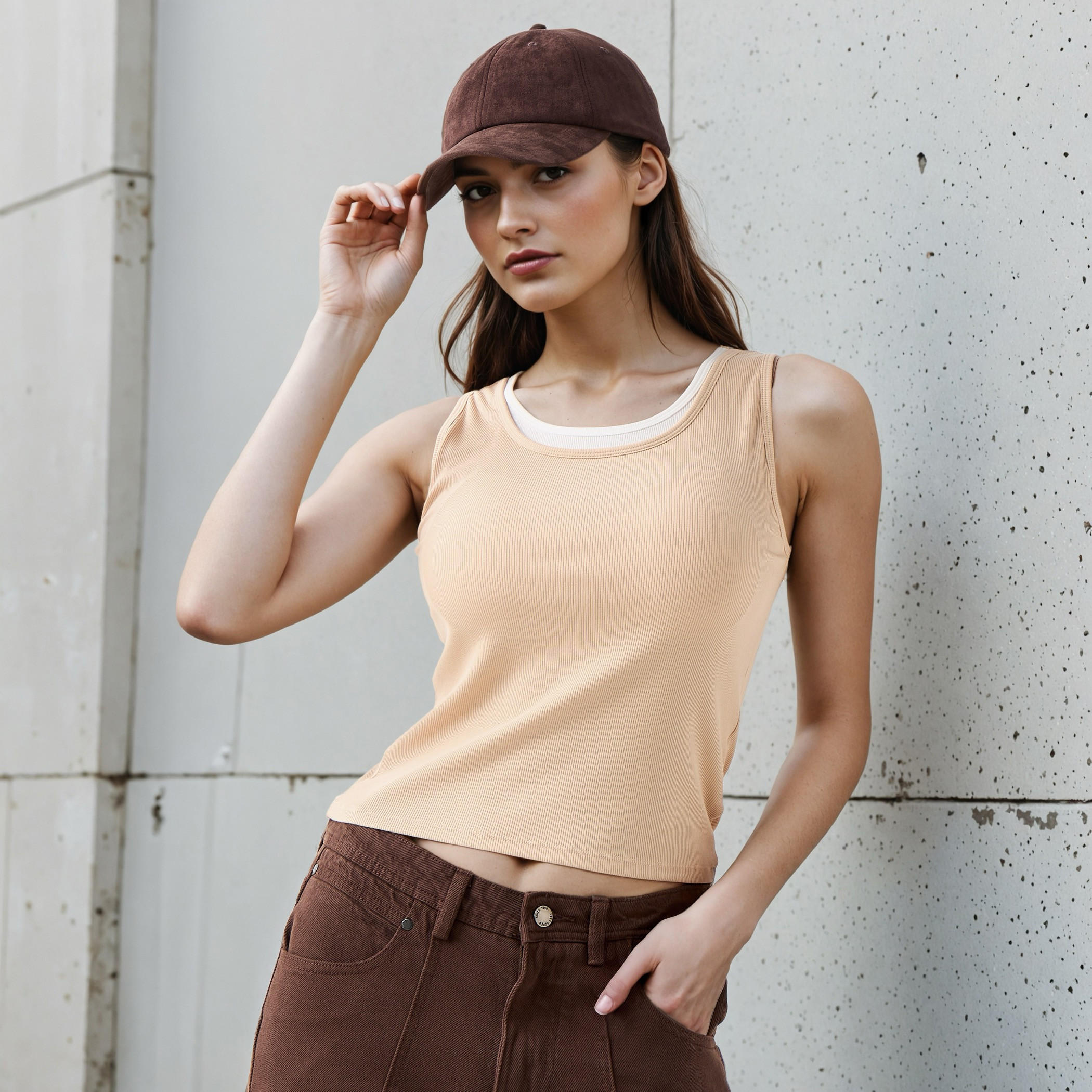 Tank Top with Padded Built-In Bra Support-women-clothing-tshirts-image-1