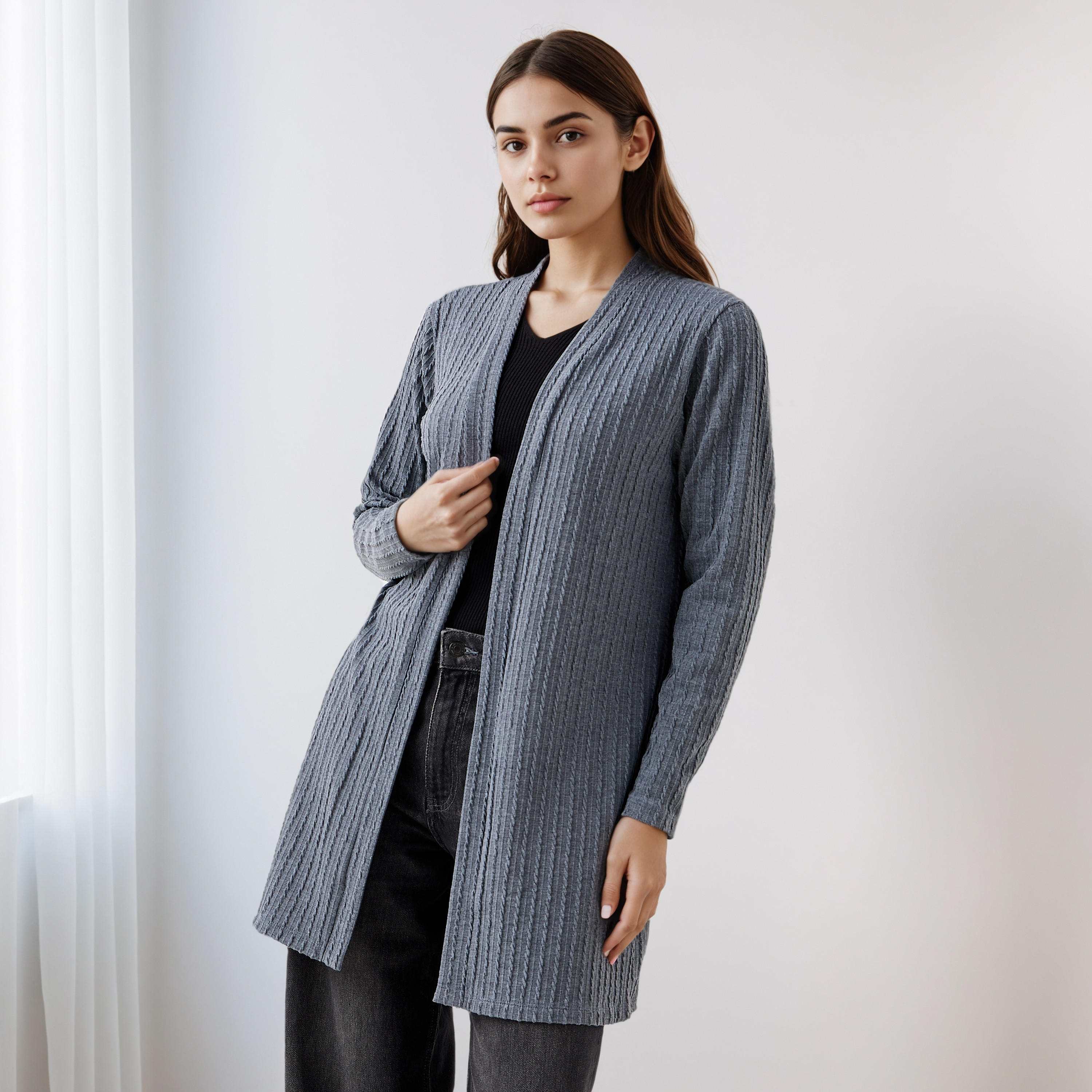 Longline Open Front Shrug-women-winterwear-cardigansandjumpers-cardigans-image-1