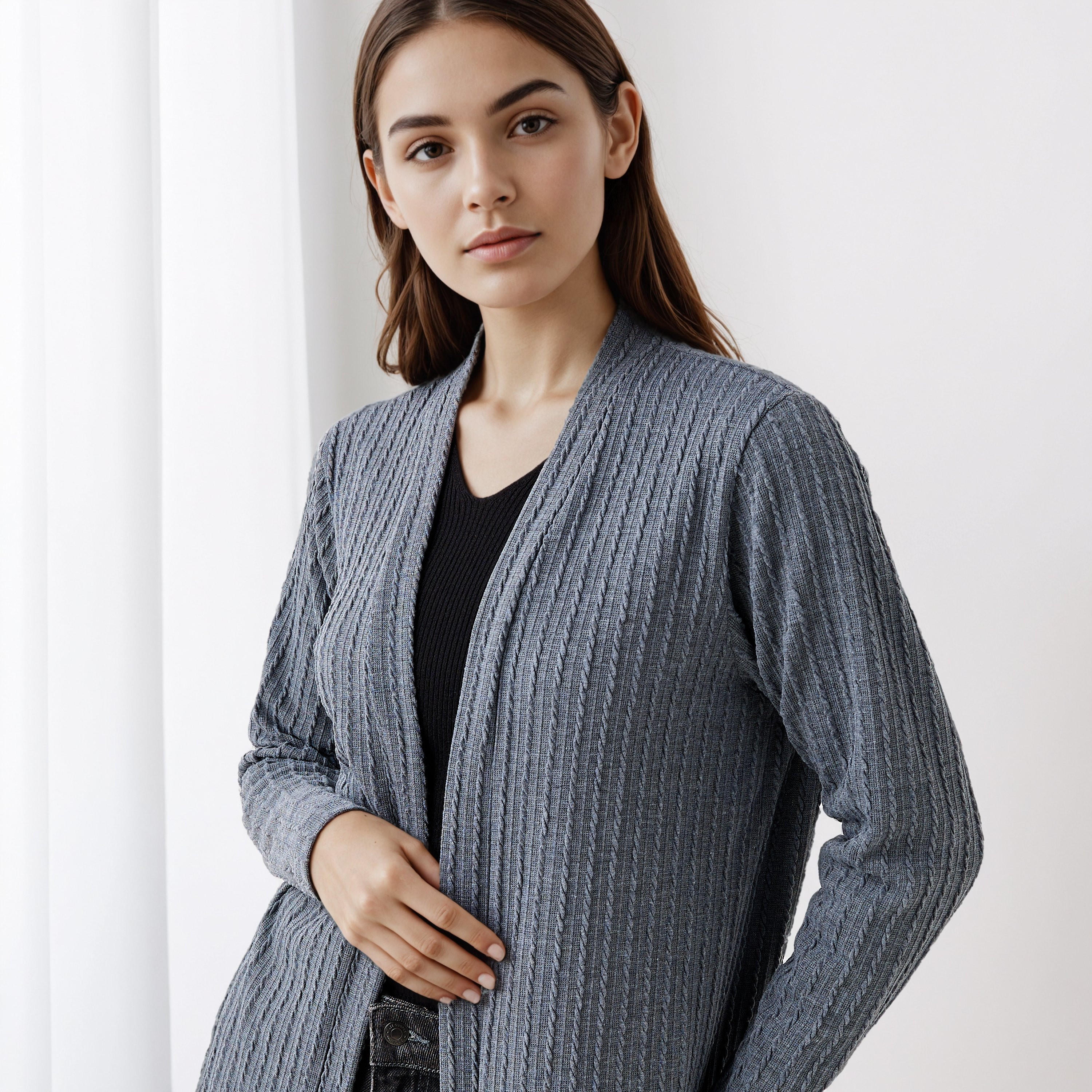 Longline Open Front Shrug-women-winterwear-cardigansandjumpers-cardigans-image-4