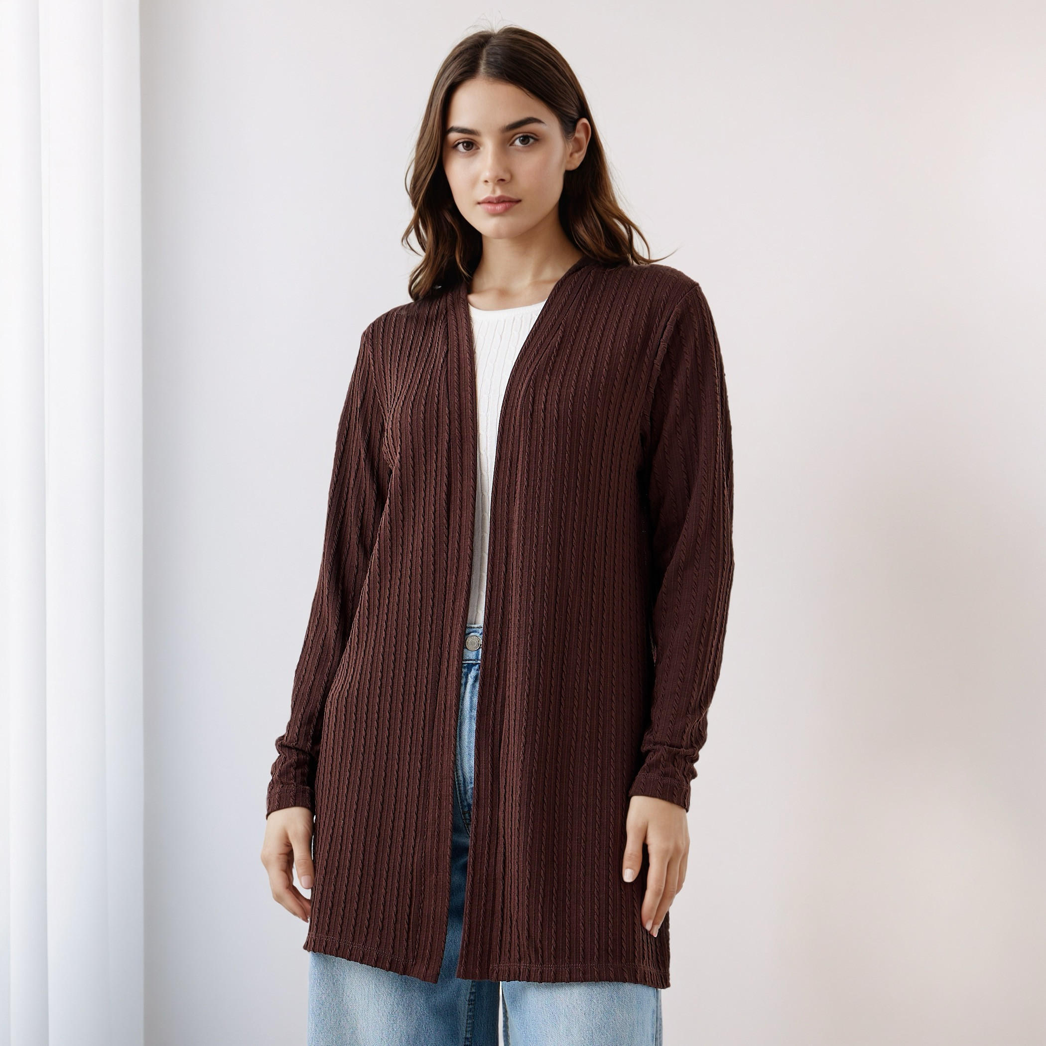 Longline Open Front Shrug-women-winterwear-cardigansandjumpers-cardigans-image-1