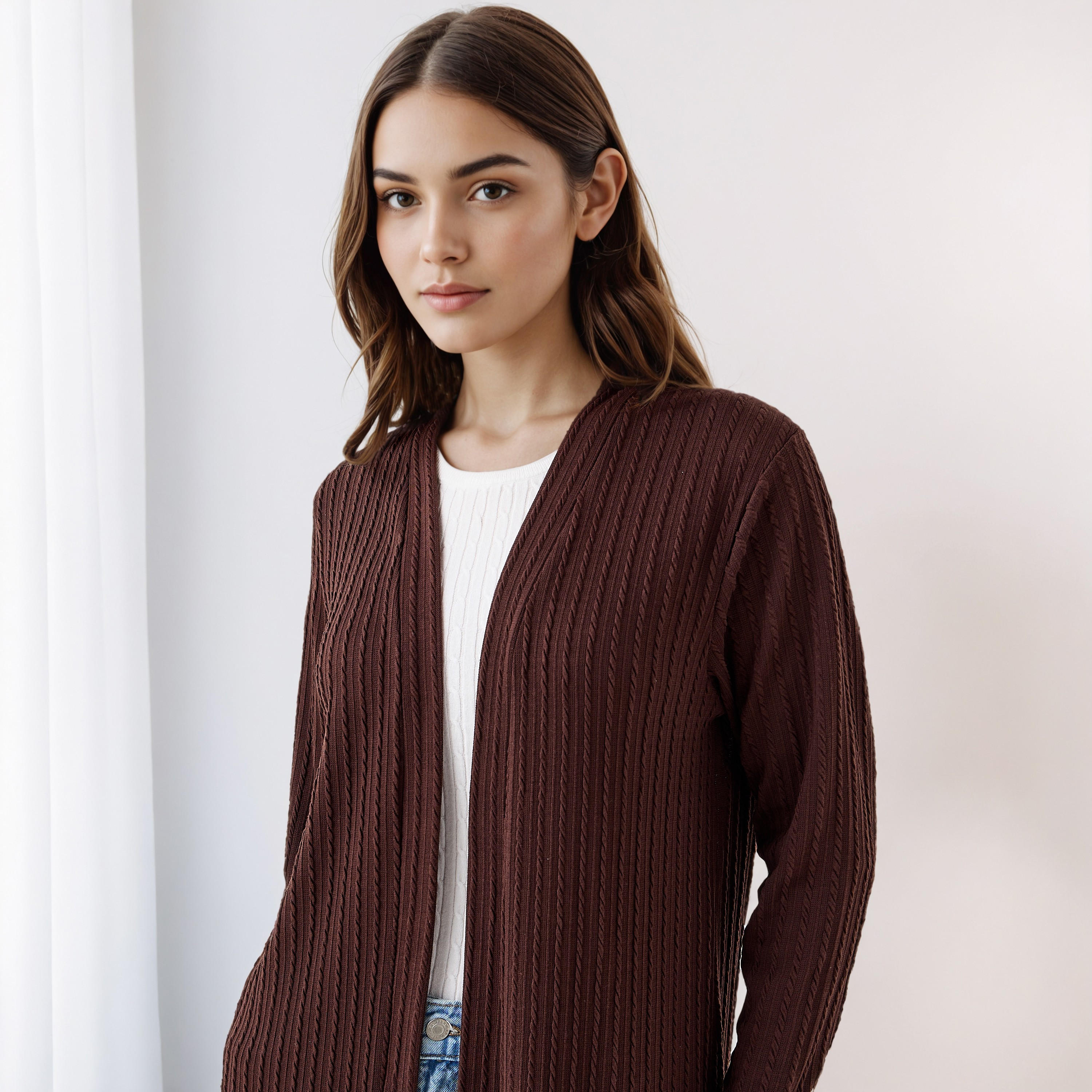 سترة طويلة بتصميم مفتوح من الأمام-women-winterwear-cardigansandjumpers-cardigans-image-4
