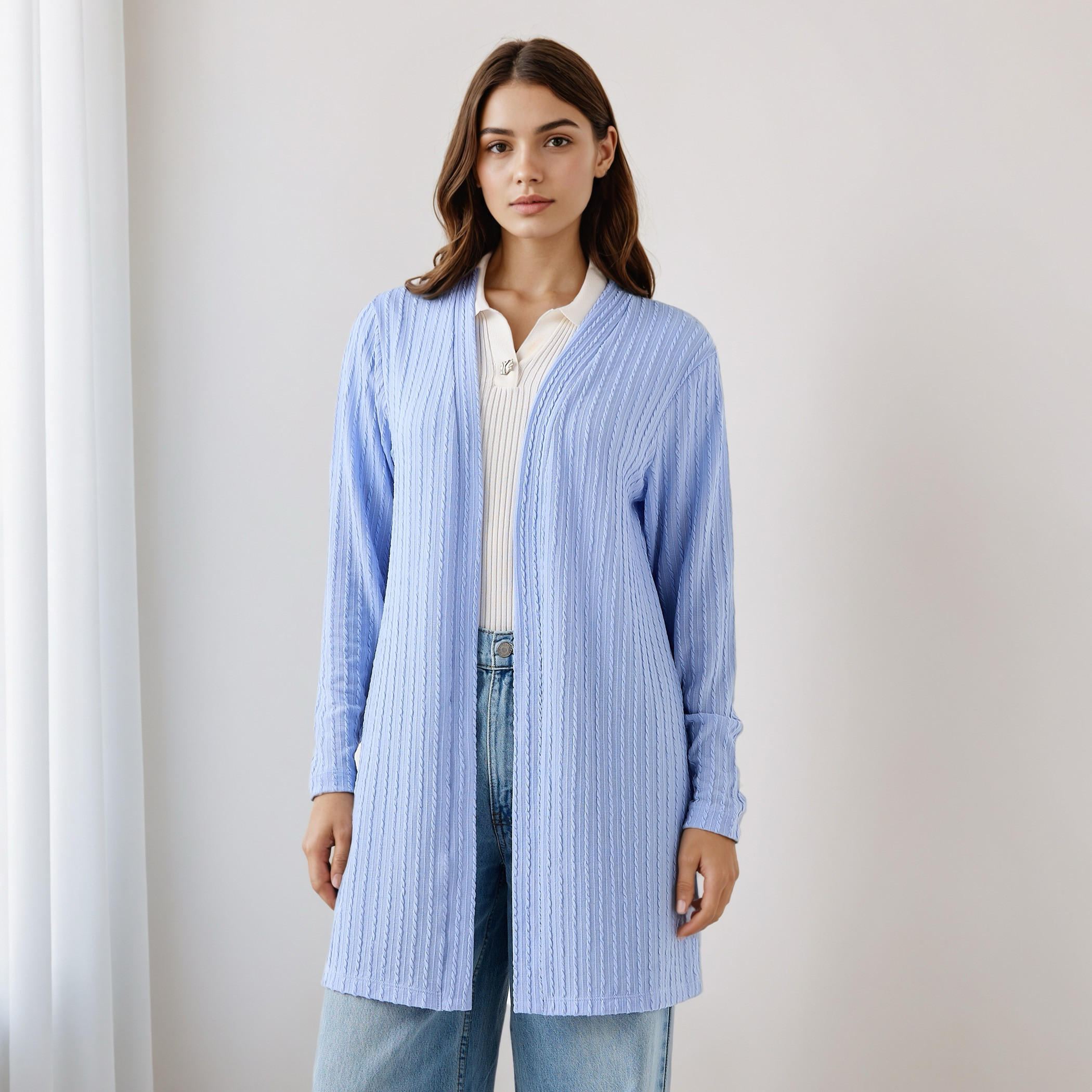 Longline Open Front Shrug-women-winterwear-cardigansandjumpers-cardigans-image-1